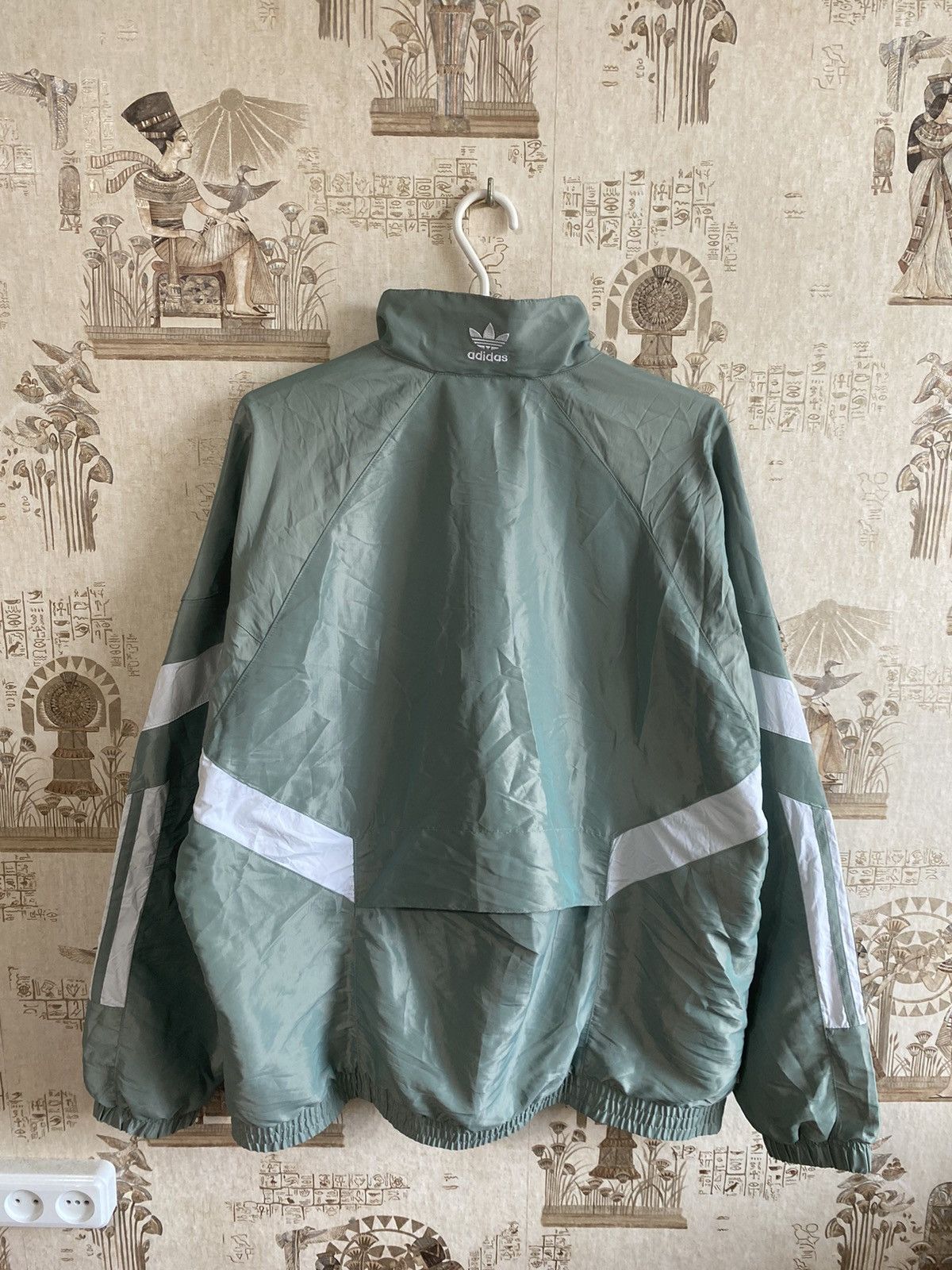 Adidas × Vintage Adidas Woven Track Top Jacket Retro Style Size US L / EU 52-54 / 3 - 4 Thumbnail