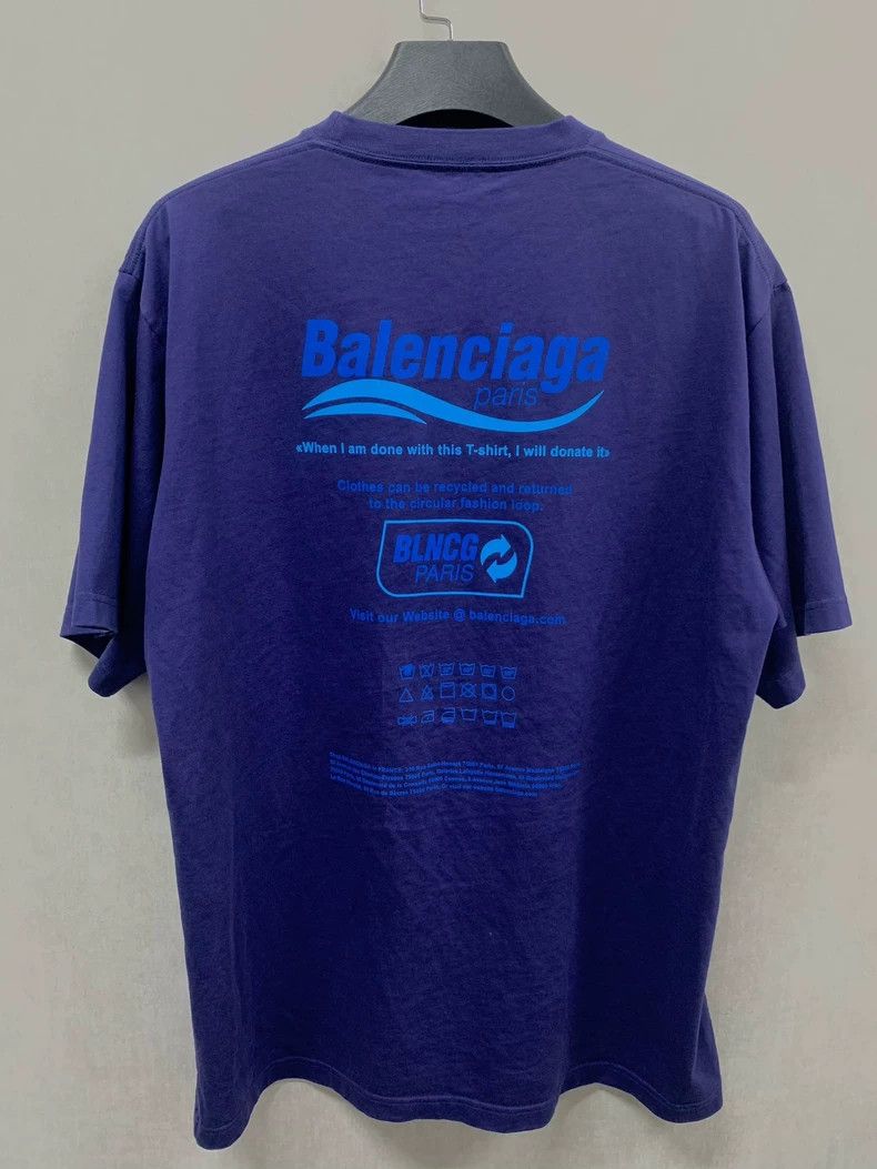 Balenciaga Balenciaga Eco Logo Short Sleeve Size US XXS / EU 40 - 4 Thumbnail