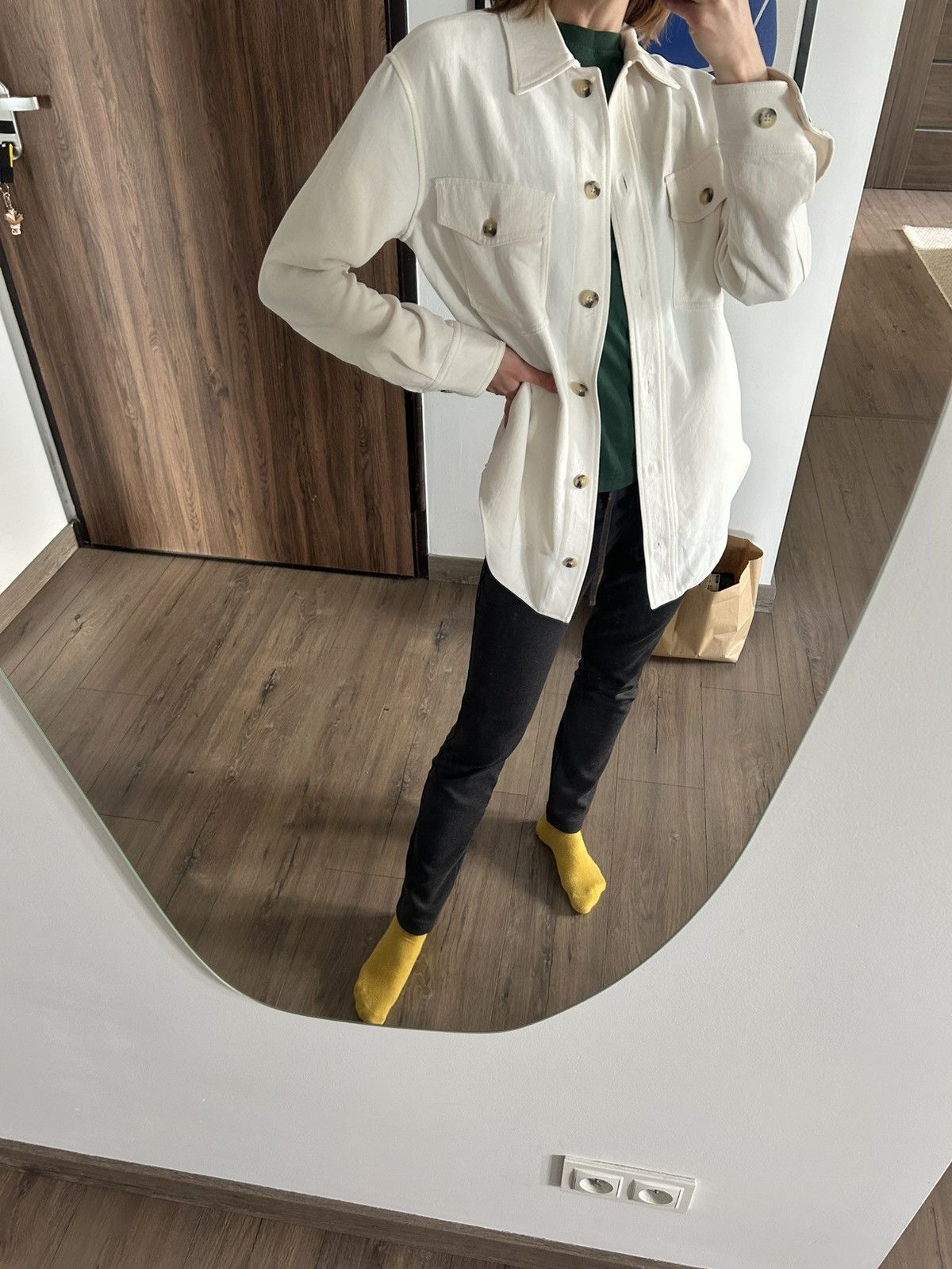 Aritzia Aritzia ecru shirt jacket oversized XS S M Size XS / US 0-2 / IT 36-38 - 12 Thumbnail