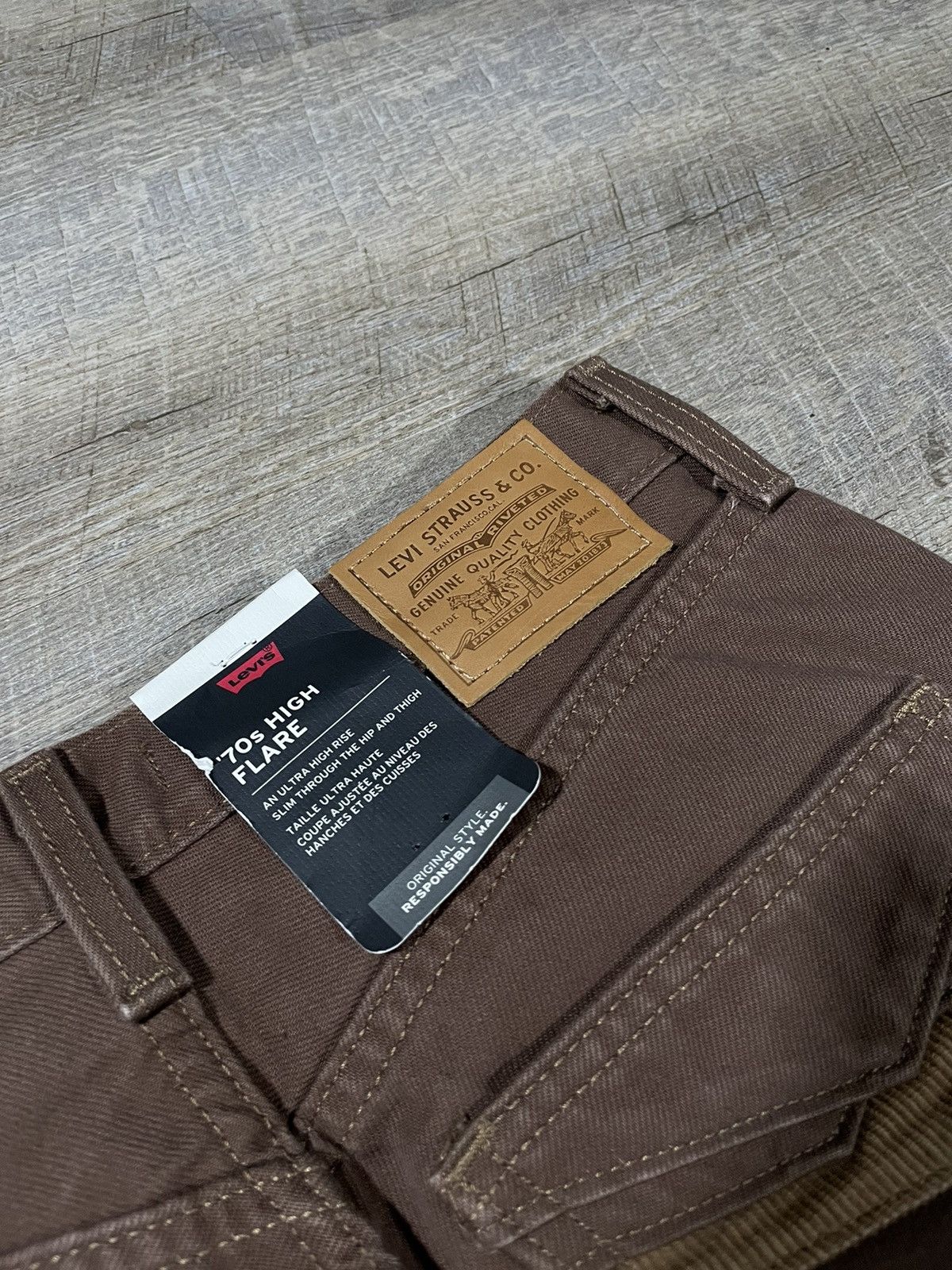 Levi's × Vintage Levi’s Women’s Jeans – 70s Movin’ Size 28" / US 6 / IT 42 - 10 Thumbnail