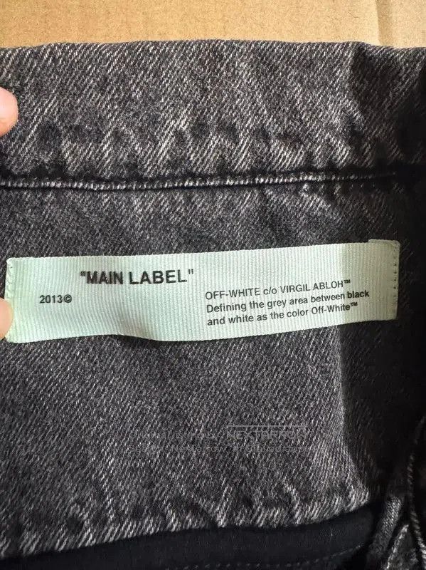 Off-White Off-White Men's Black Gray Embroidered Jacket . Size US L / EU 52-54 / 3 - 4 Thumbnail