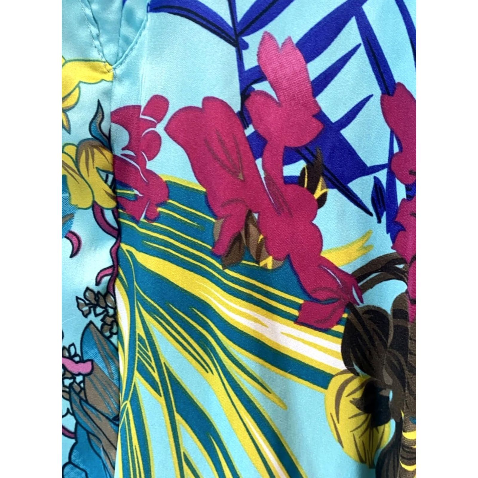 Vintage VINTAGE Women Sundress S Blue Floral The Vanity Room made in NYC Flowers Sundress Long Women Blue Floral Flowers Ladies Girls? Size S / US 4 / IT 40 - 4 Thumbnail