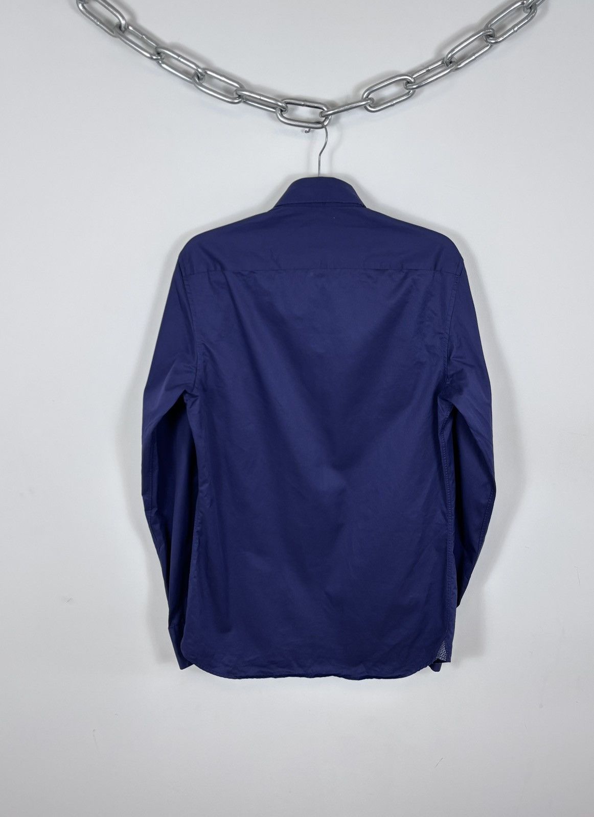 Strenstroms Stenstroms Men’s Slimline Navy Blue Dress Button Up Shirt Size US M / EU 48-50 / 2 - 11 Thumbnail