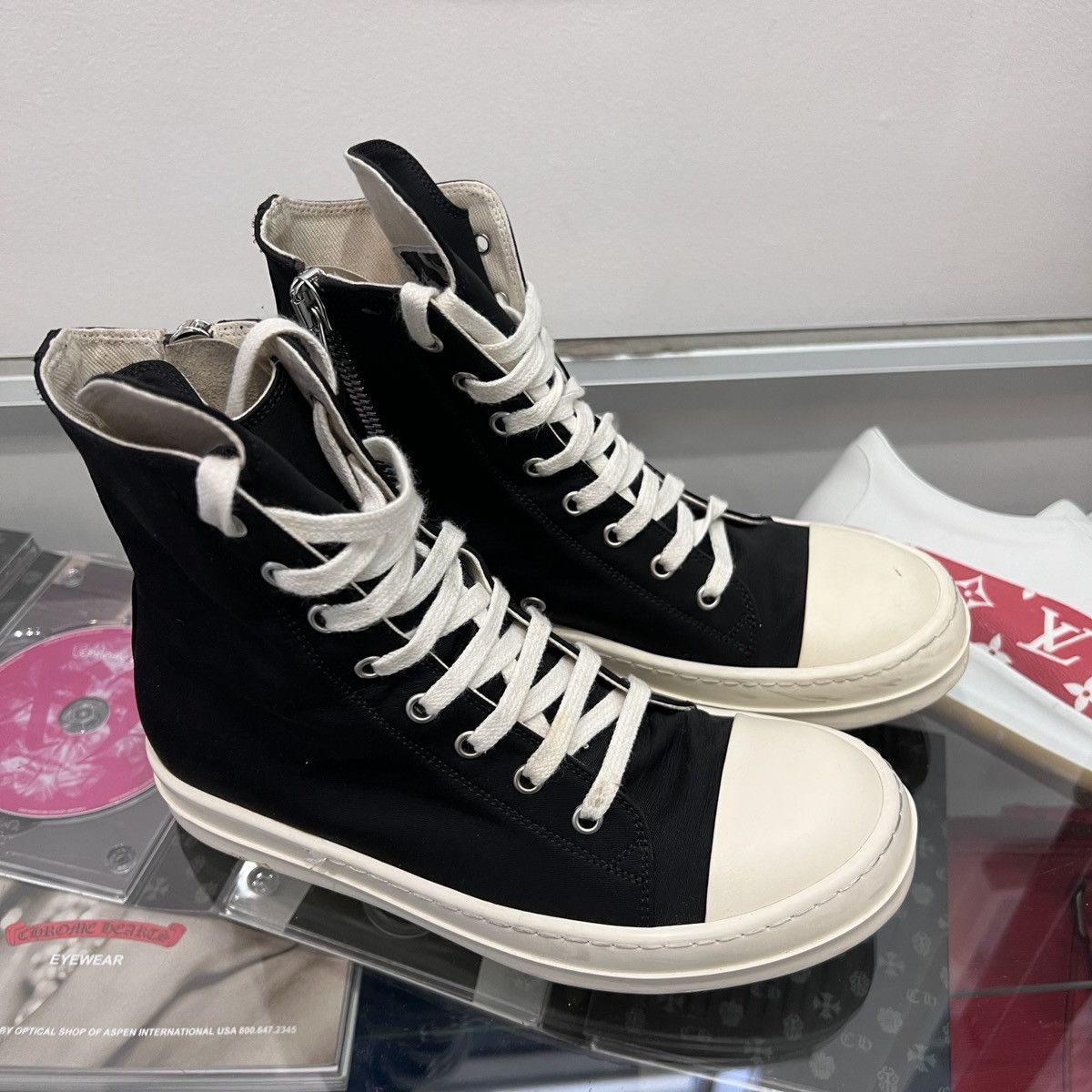 Rick Owens Drkshdw Rick Owens Ramones High Size US 7 / IT 37 - 3 Thumbnail