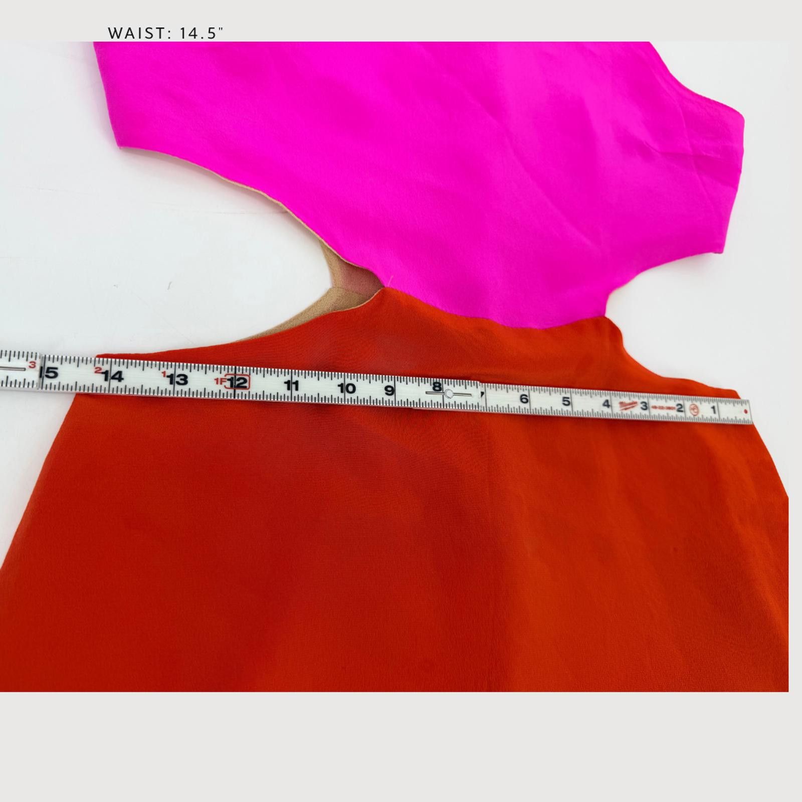 Other Naven Silk Cut Out Colorblock Dress Fuchsia/Red Size M Size M / US 6-8 / IT 42-44 - 7 Thumbnail