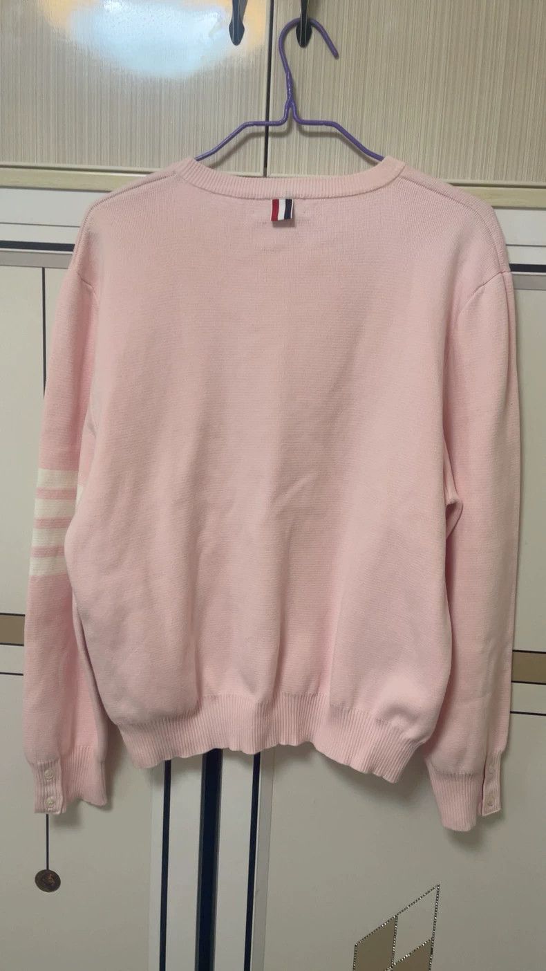 Thom Browne Thom Browne Pink knitted sweater Size US XXL / EU 58 / 5 - 2 Thumbnail