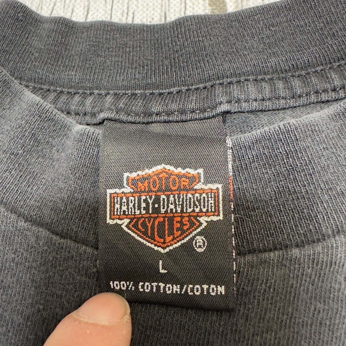 Harley Davidson × Vintage Vintage Harley Davidson long sleeve tee Size US L / EU 52-54 / 3 - 5 Thumbnail