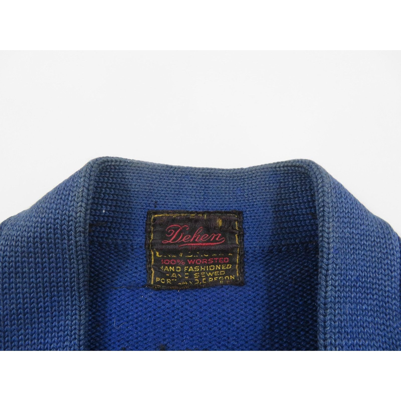Other Dehen Portland Wool Letterman Varsity Sweater Blue S 30s/40s Size US S / EU 44-46 / 1 - 2 Thumbnail