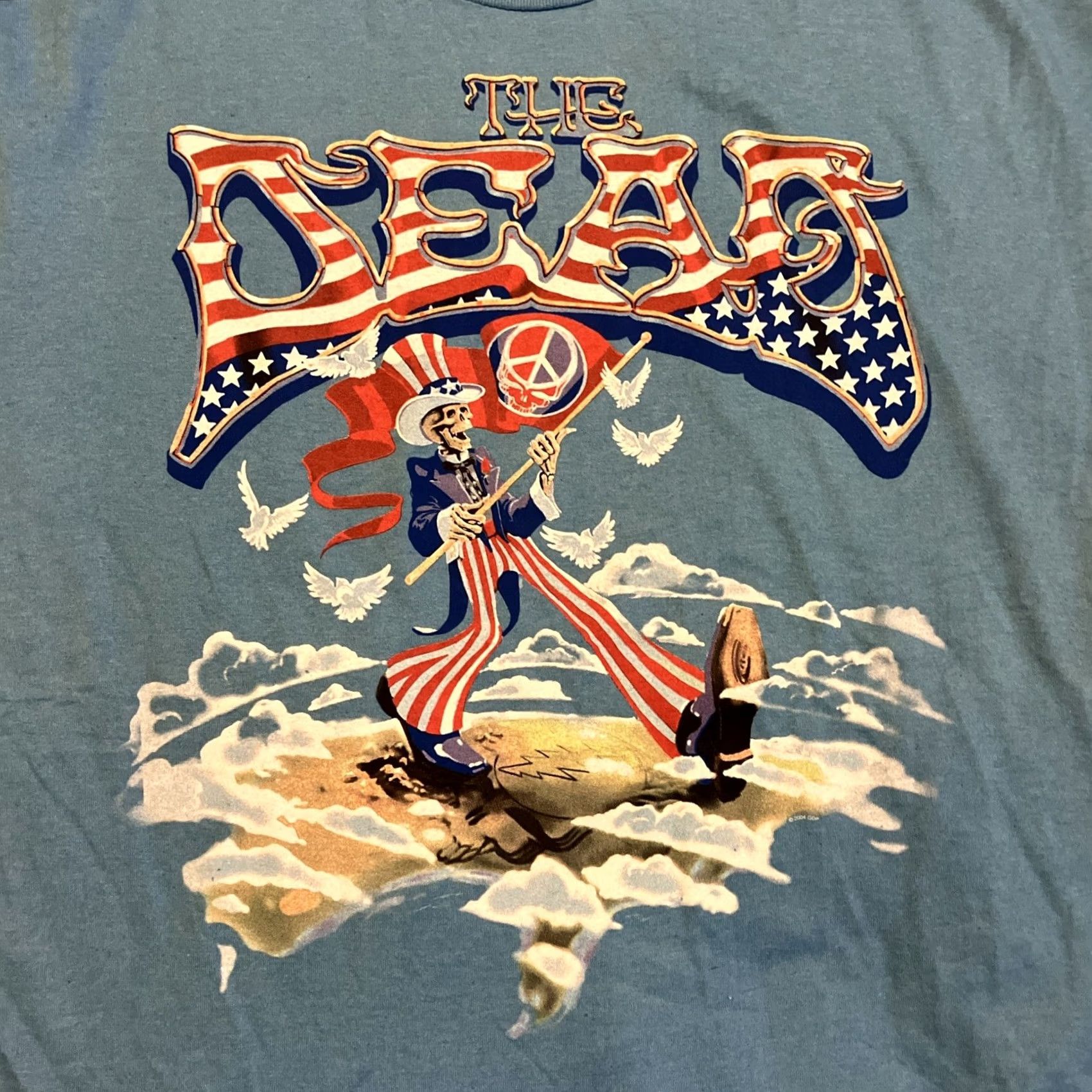 Vintage VINTAGE THE DEAD Wave That Flag T-Shirt XL Blue Double-Sided 2004 Summer Tour Mens XL Size US XL / EU 56 / 4 - 2 Thumbnail
