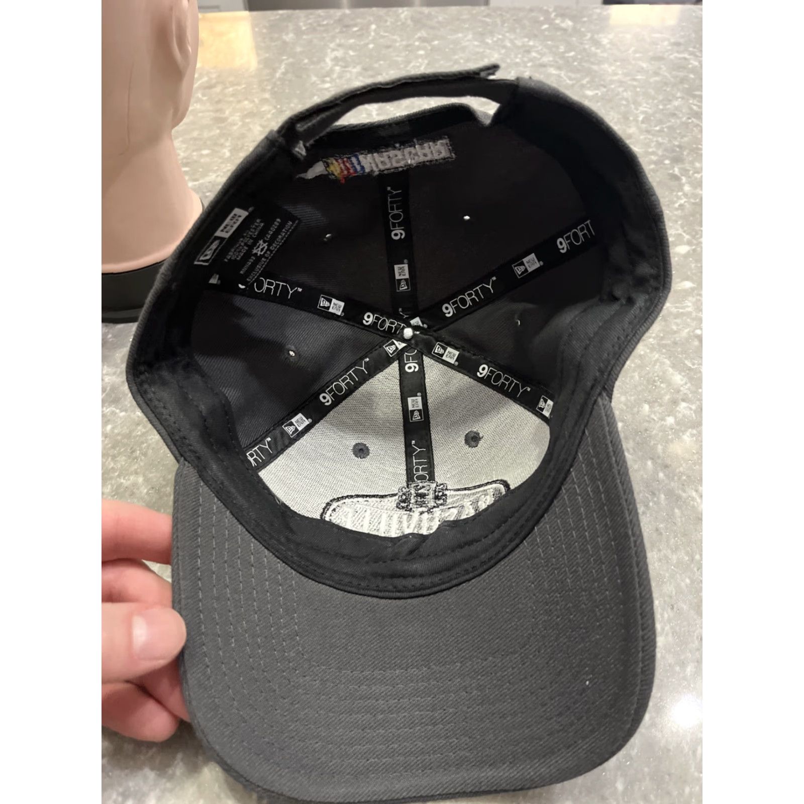 New Era VINTAGE Nashville SuperSpeedway Strap Back New Era 9Forty Gray Hat Men Adjustable Gray Baseball Cap Cars Sports American Nashville Mens Size ONE SIZE - 5 Thumbnail
