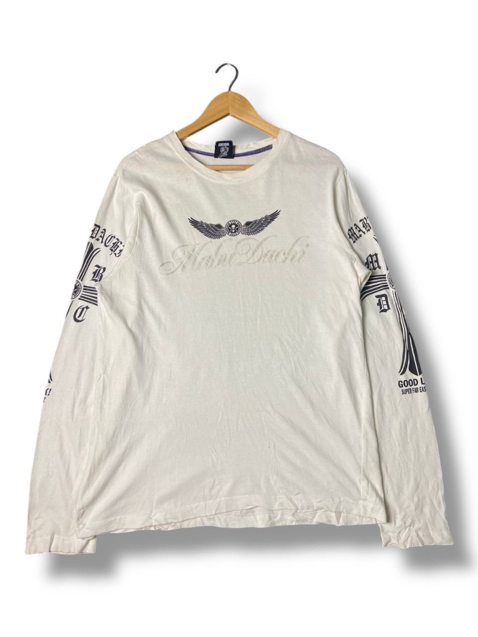 Japanese Brand 🇯🇵Shonan Mabudachi Punk Gothic Long Sleeve Tee (142) Size US XL / EU 56 / 4 - 1 Thumbnail