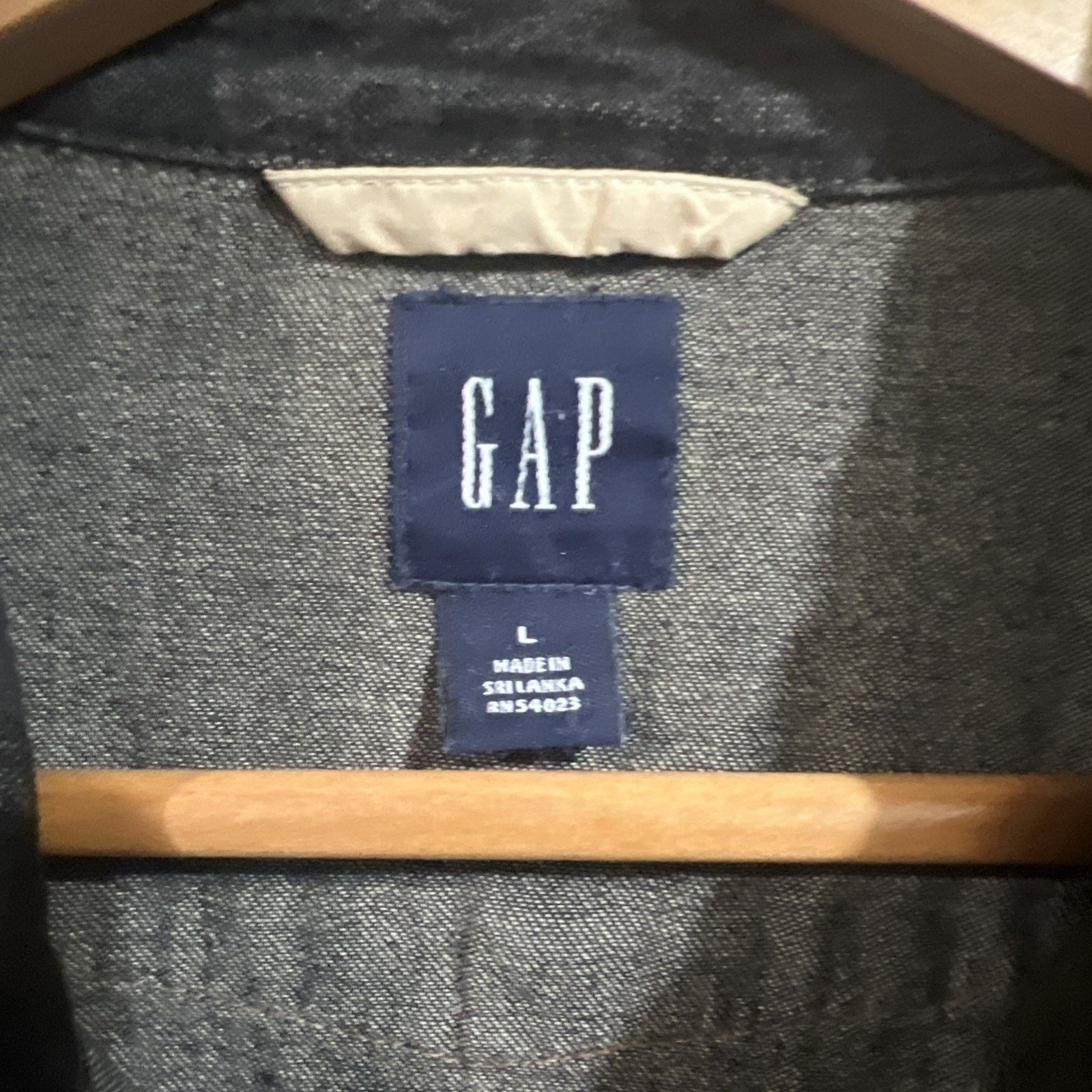 Gap Gap Men's VTG Y2K Black Denim Sz L Pearl Snap Western moto Size US L / EU 52-54 / 3 - 3 Thumbnail