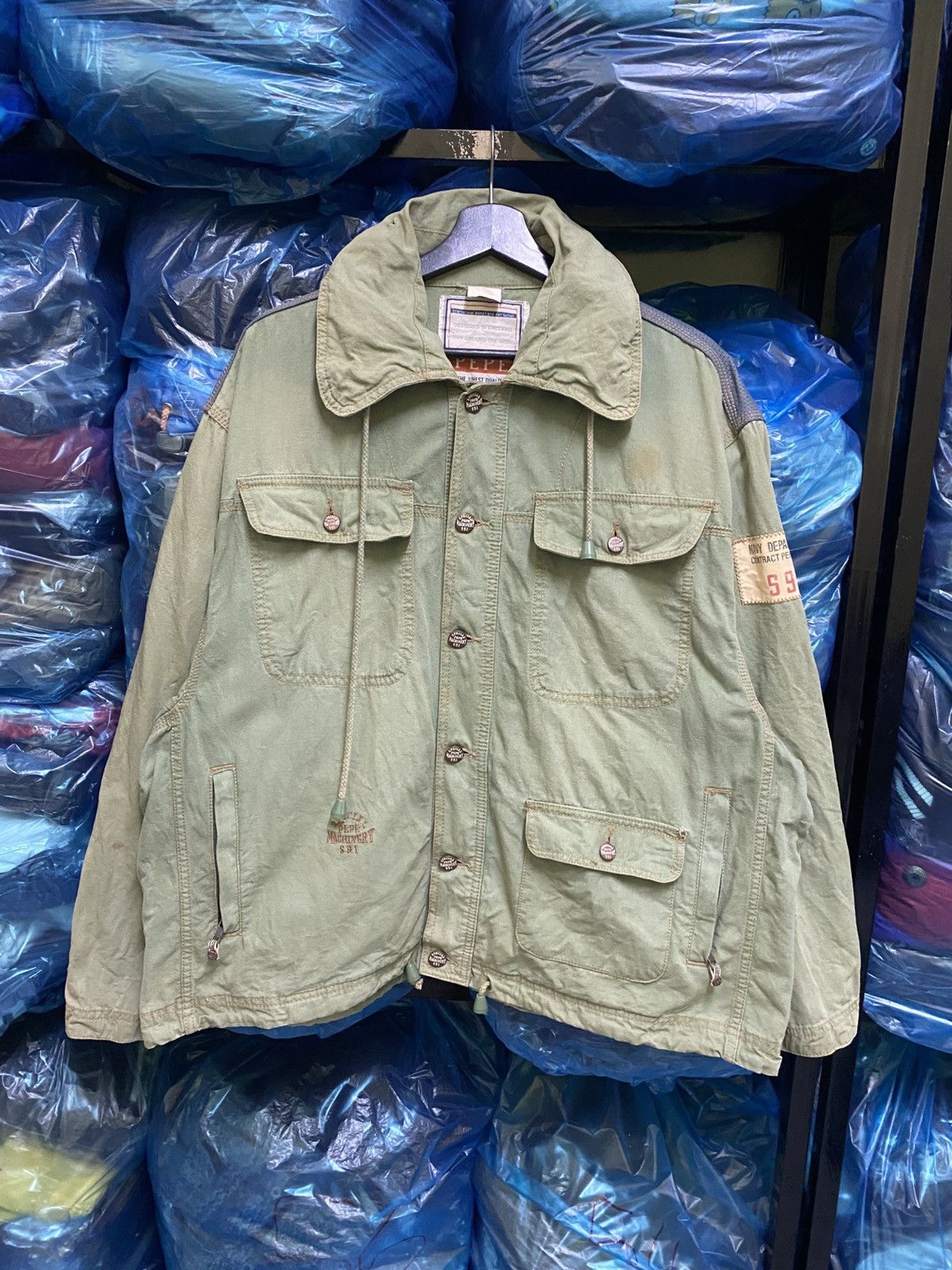 Vintage VINTAGE PEPE NAVY DEPARTMENT WORKER JACKET Size US M / EU 48-50 / 2 - 1 Thumbnail