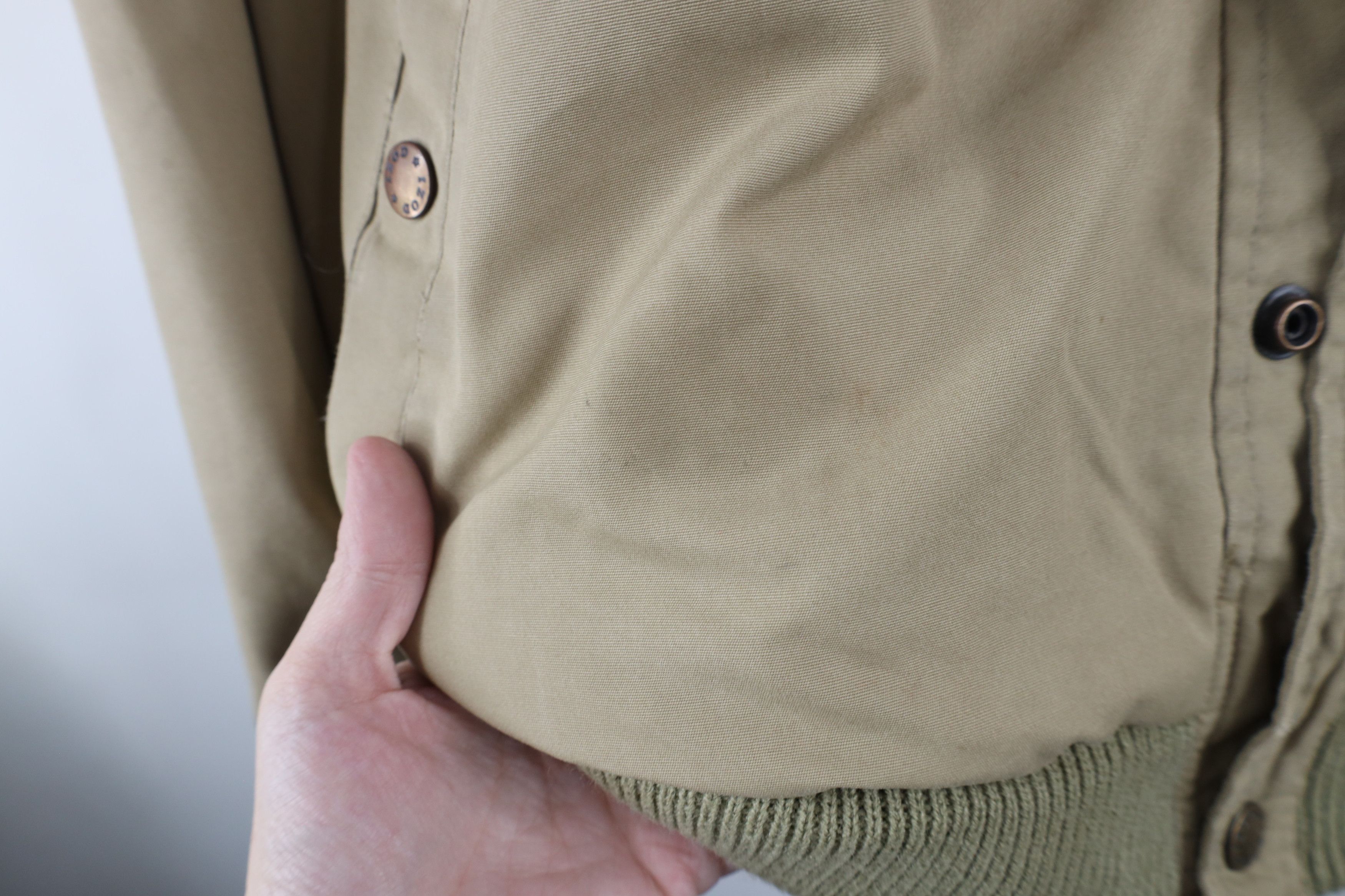 Lacoste × Vintage Vintage 80s Izod Lacoste Logo Lined Hooded Jacket Beige Size US XL / EU 56 / 4 - 8 Thumbnail