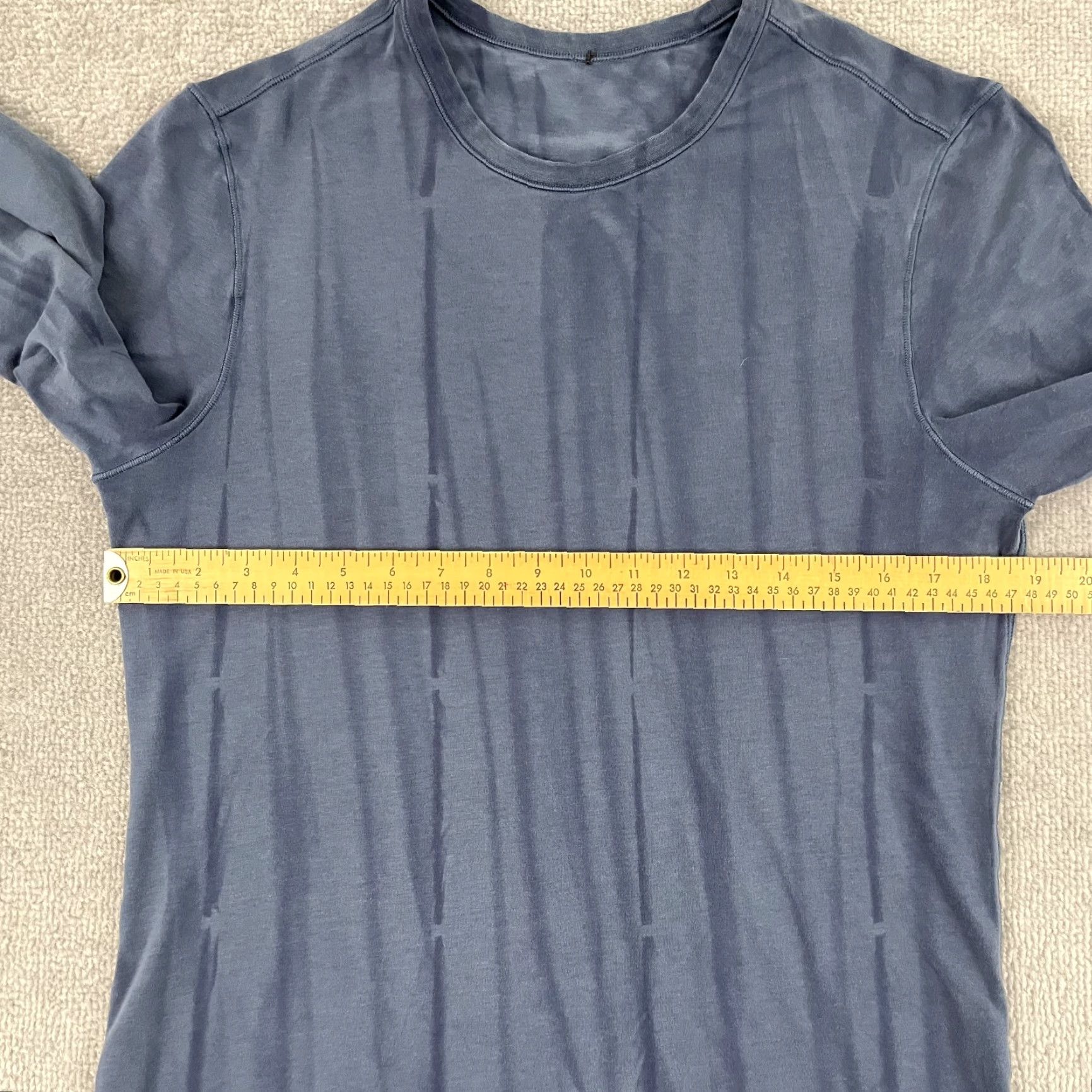 Lululemon Lululemon 5 Year Basic Shirt Mens M Blue Long Sleeve Crew Neck Gym Size US M / EU 48-50 / 2 - 5 Thumbnail