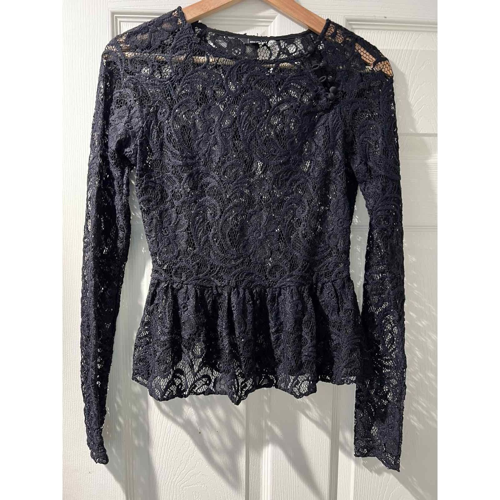 Dolce Vita Dolce Vita Women Lond Sleeve Blouse Black Size S A001788 Size S / US 4 / IT 40 - 2 Thumbnail