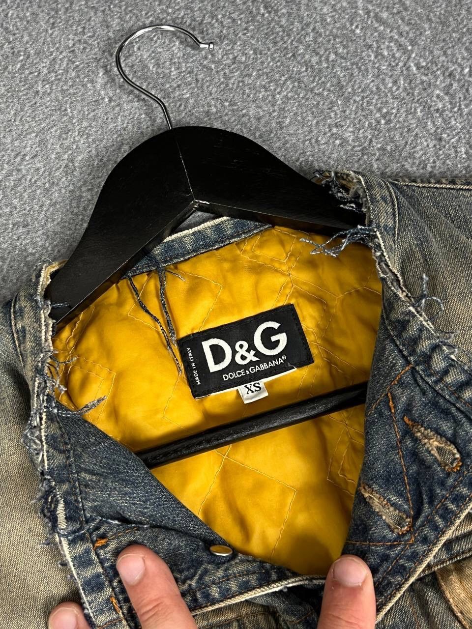 Dolce & Gabbana D&G Dolce & Gabbana Archive 90s Denim Bomber Jacket Size XS / US 0-2 / IT 36-38 - 10 Thumbnail