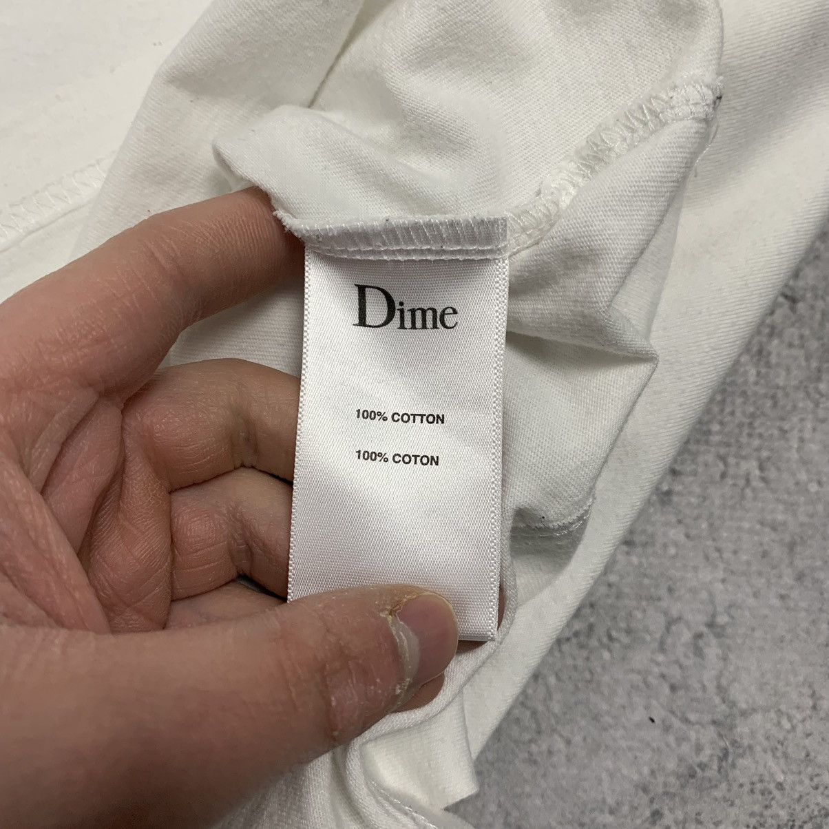 Dime Men’s Dime T-Shirt Big Logo Size XL White Short Sleeve Size US XL / EU 56 / 4 - 6 Thumbnail