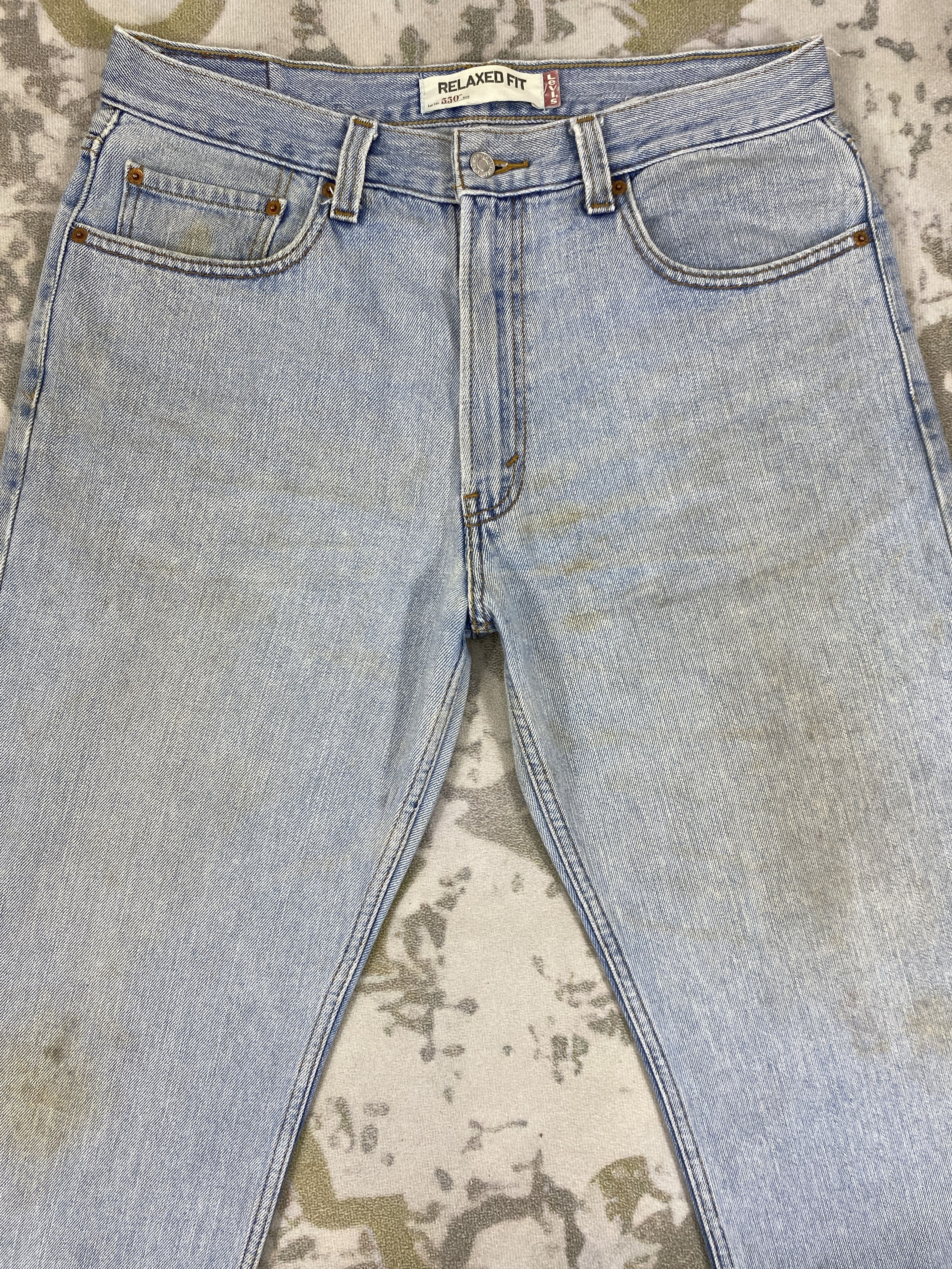 Levi's Light Blue Wash Vintage Levi's 550 34x29.5 Denim -JN1891 Size US 34 / EU 50 - 3 Thumbnail