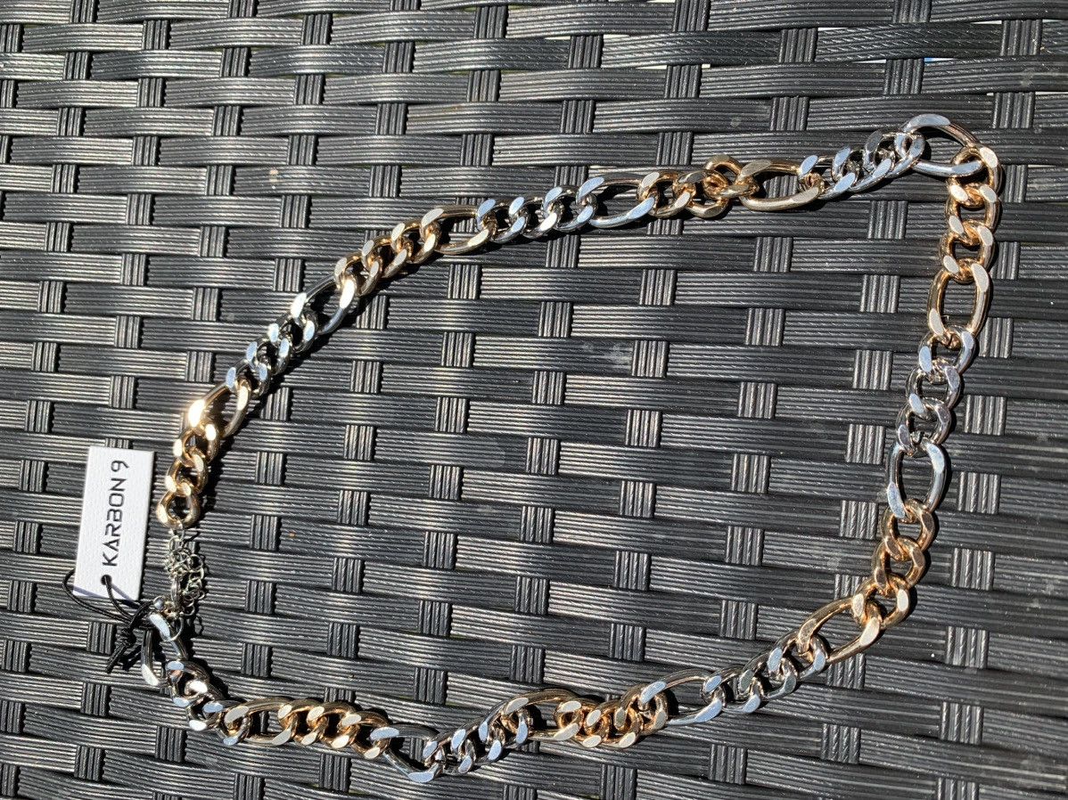 Designer Karbon 9 gold & silver two tone chain 24” inches Size ONE SIZE - 2 Thumbnail