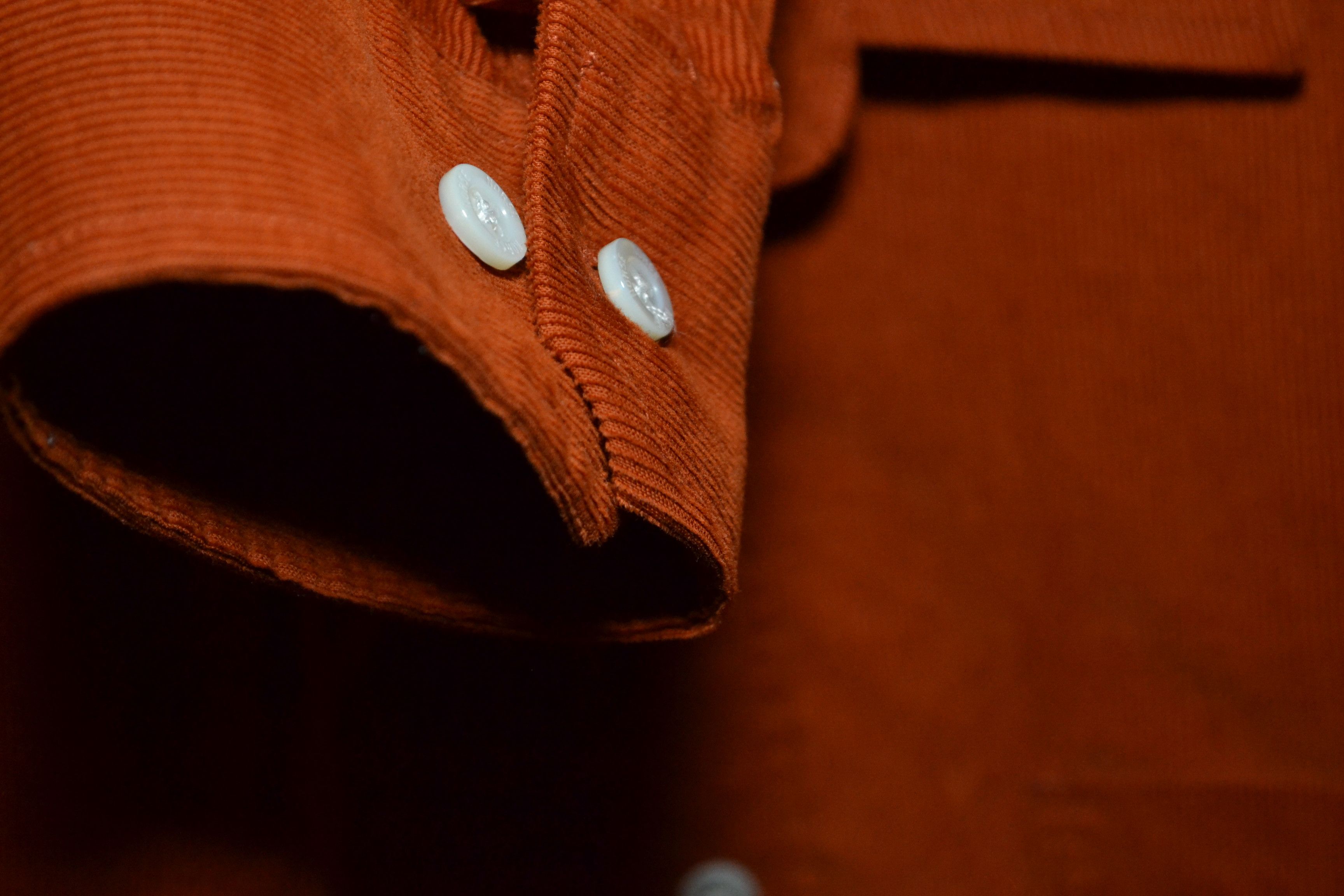 Norse Projects Norse Projects Osvald Corduroy Cadmium Orange Shirt XL Size US XL / EU 56 / 4 - 7 Thumbnail