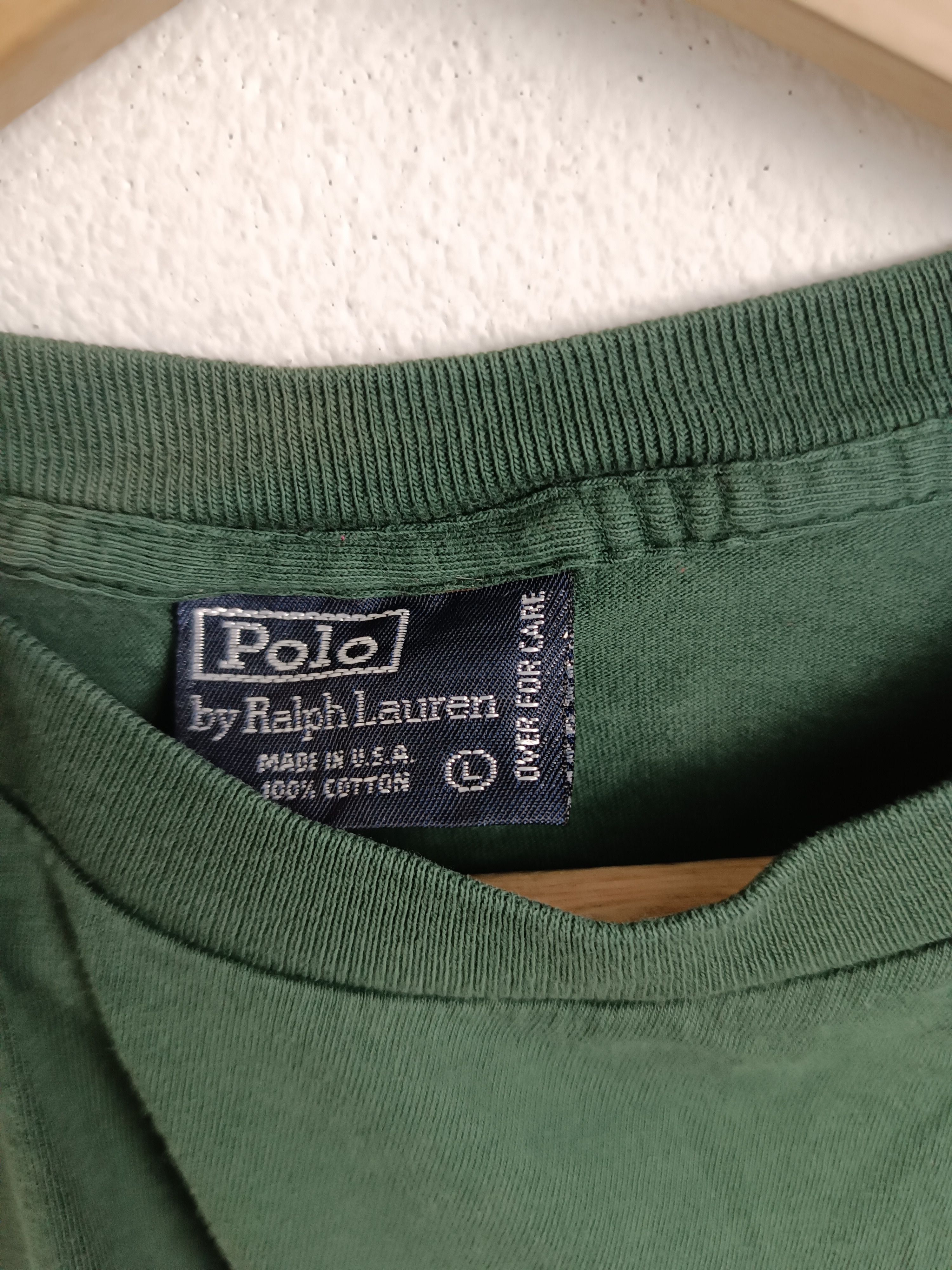 Polo Ralph Lauren FADED VINTAGE 90'S POLO RALPH LAUREN POCKET TEE VERY RARE Size US L / EU 52-54 / 3 - 9 Thumbnail
