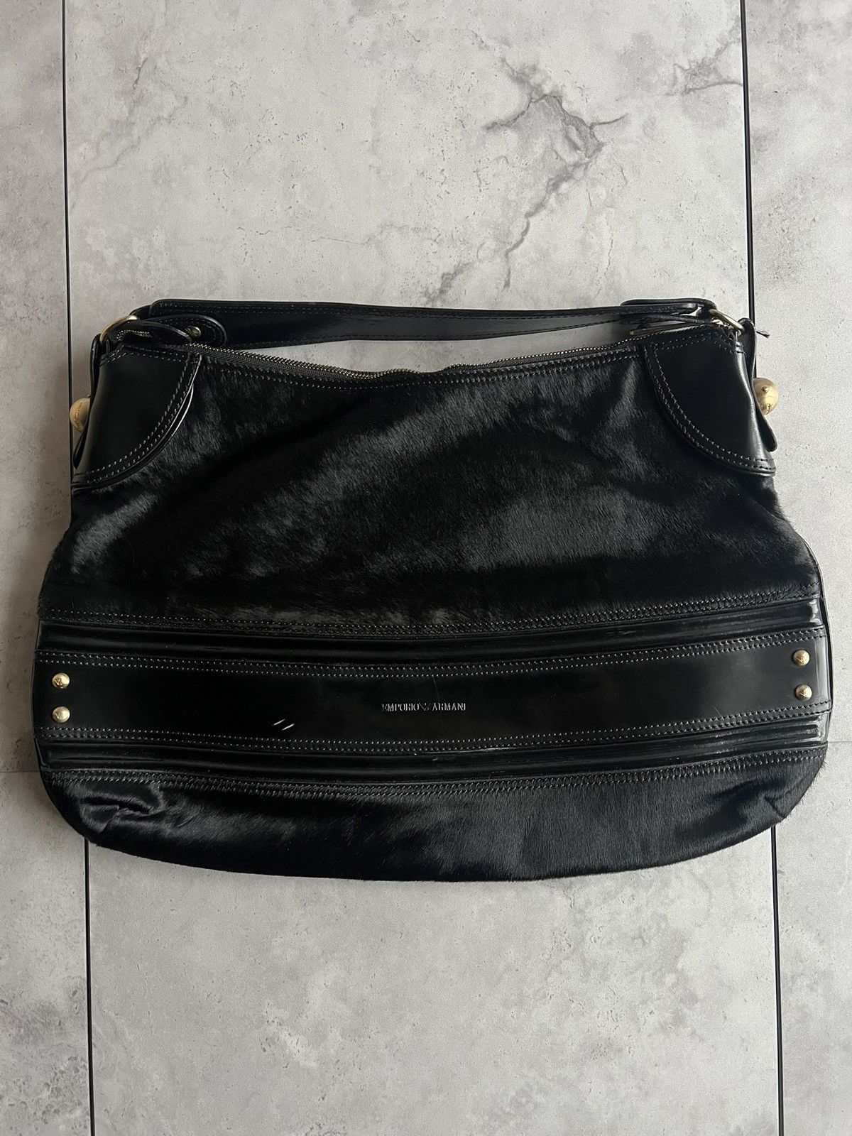 Emporio Armani Emporio Armani Calfskin Leather Handbag Size ONE SIZE - 3 Thumbnail