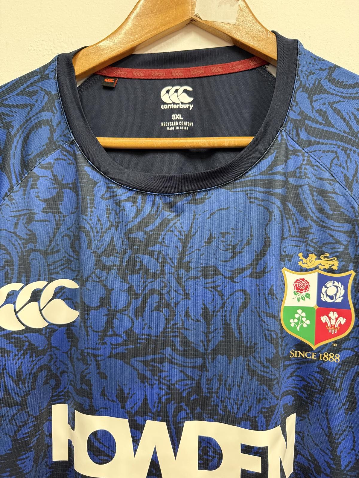 Canterbury of New Zealand Canterbury Men's Rugby Jersey Blue 3XL Size US XXL / EU 58 / 5 - 3 Thumbnail
