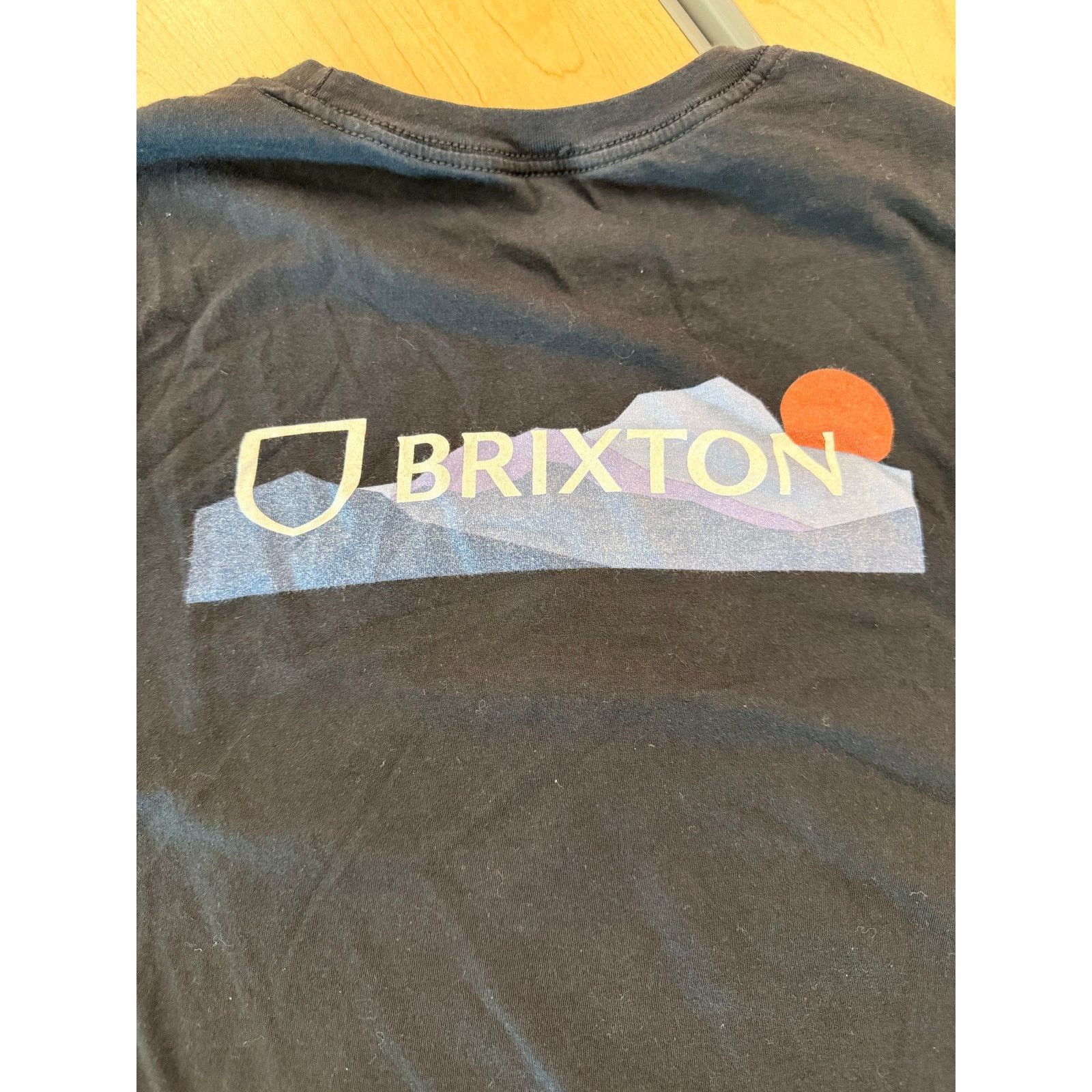 Brixton Brixton Black Organic Cotton Graphic T-Shirt Size L Size US L / EU 52-54 / 3 - 4 Thumbnail