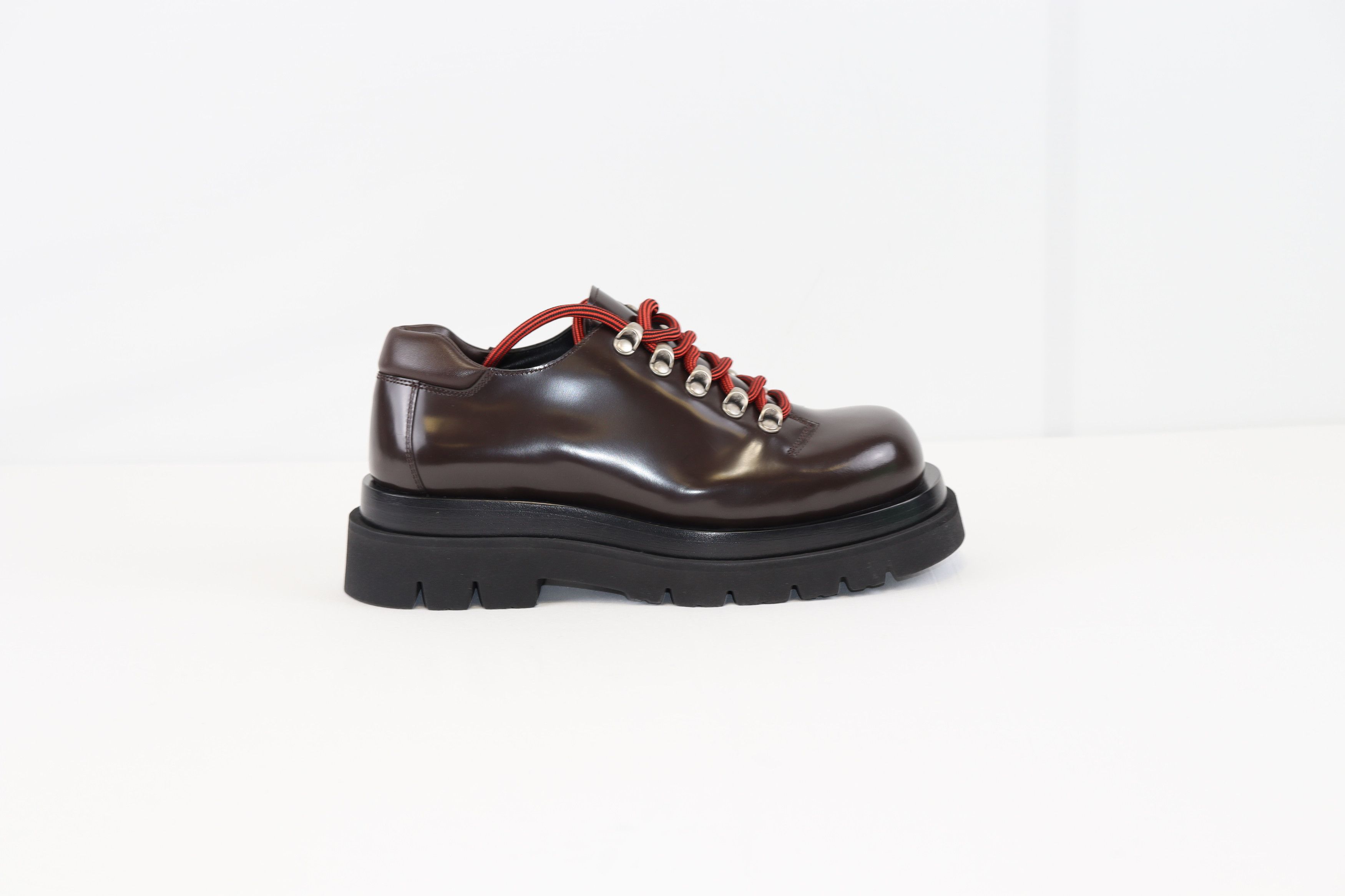 Bottega Veneta o1rshd1 Lug Lace up Leather Boots in Fondant Size US 6 / EU 39 - 5 Thumbnail
