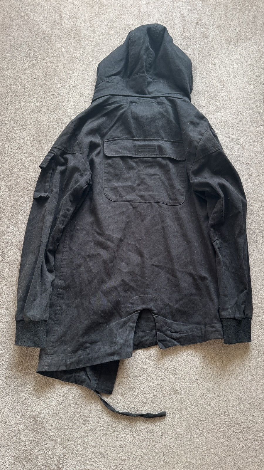 If Six Was Nine Rick Owens Helmut Lang Yohji Vibe Asymmetric Zip Hood Jacket Size US M / EU 48-50 / 2 - 4 Thumbnail