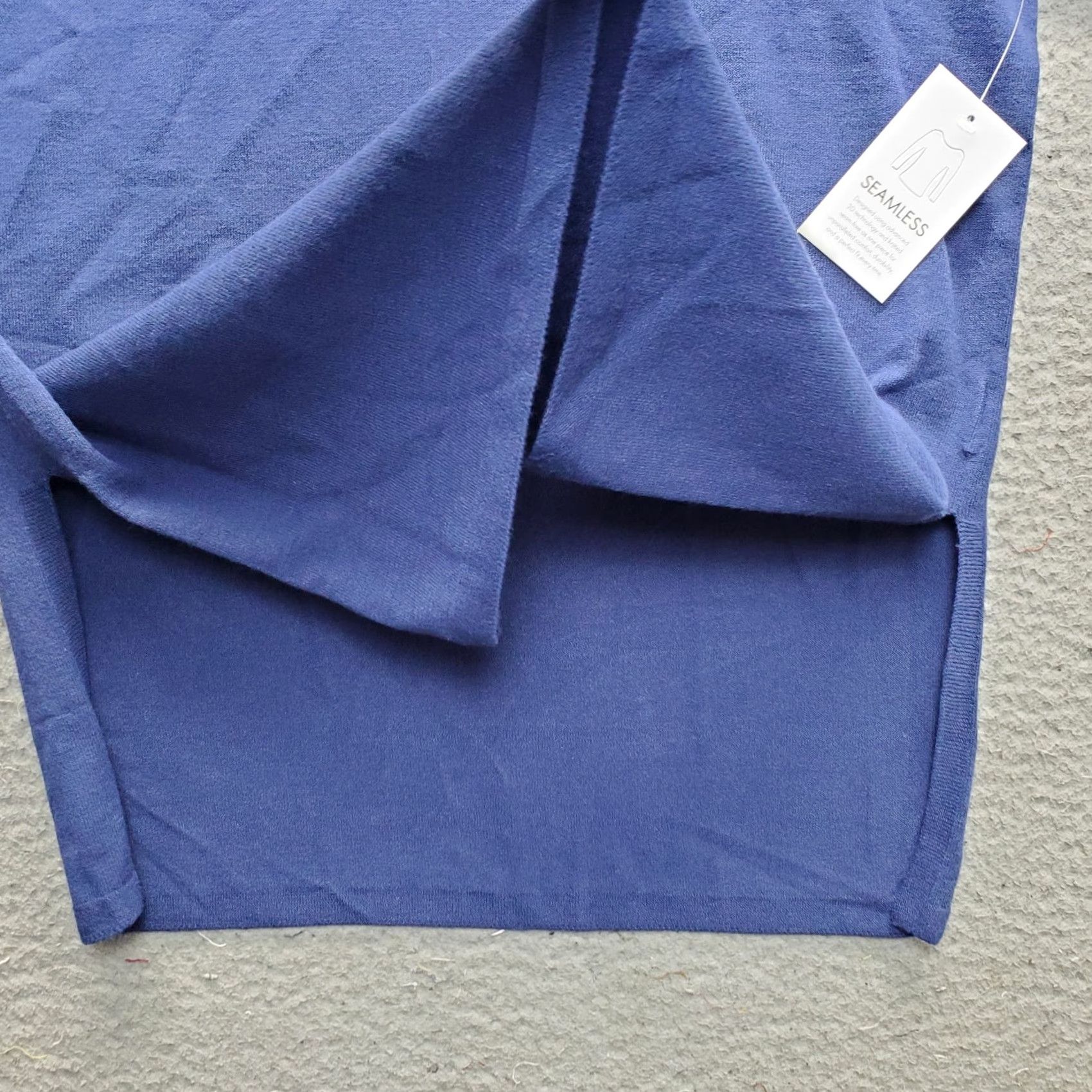 Vintage 525 America Top Womens Medium Navy Regular Fit Long Sleeve Mock Neck Shirt Size M / US 6-8 / IT 42-44 - 6 Thumbnail