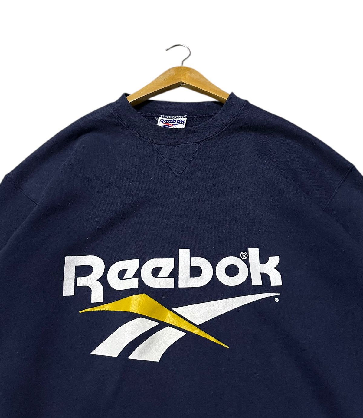 Reebok Vintage 90s Reebok sweatshirt Size US M / EU 48-50 / 2 - 2 Thumbnail