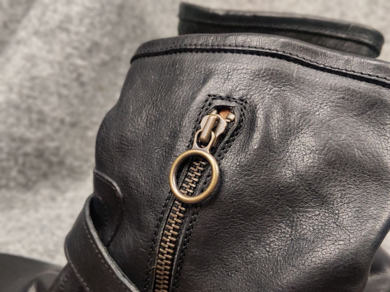 Fiorentini + Baker Fiorentini + Baker Side Zip Leather Eli Moto Ankle Boots Size US 5 / IT 35 - 17 Thumbnail
