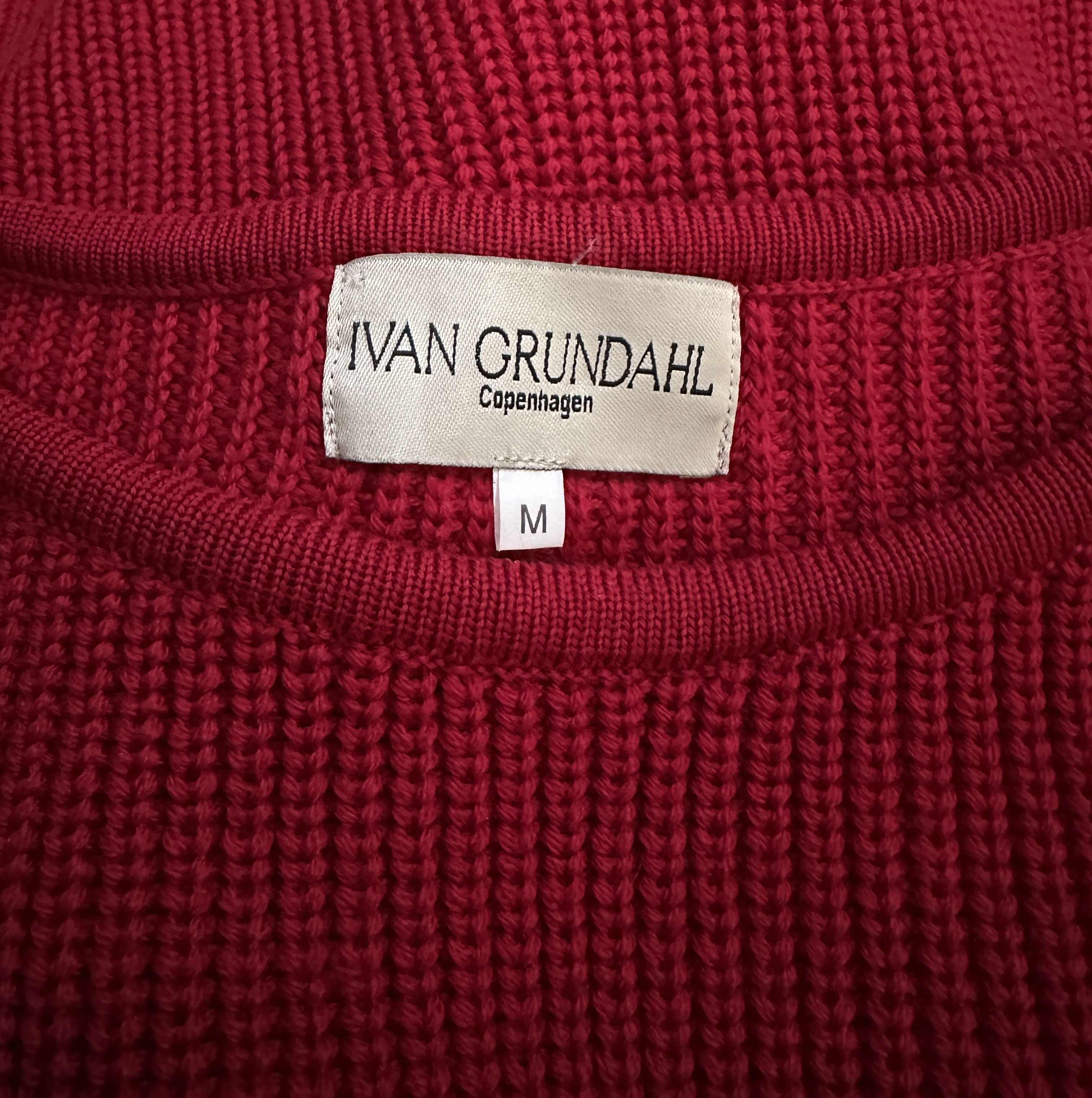 Ivan Grundahl Red Merino Wool Jumper Size M / US 6-8 / IT 42-44 - 6 Thumbnail