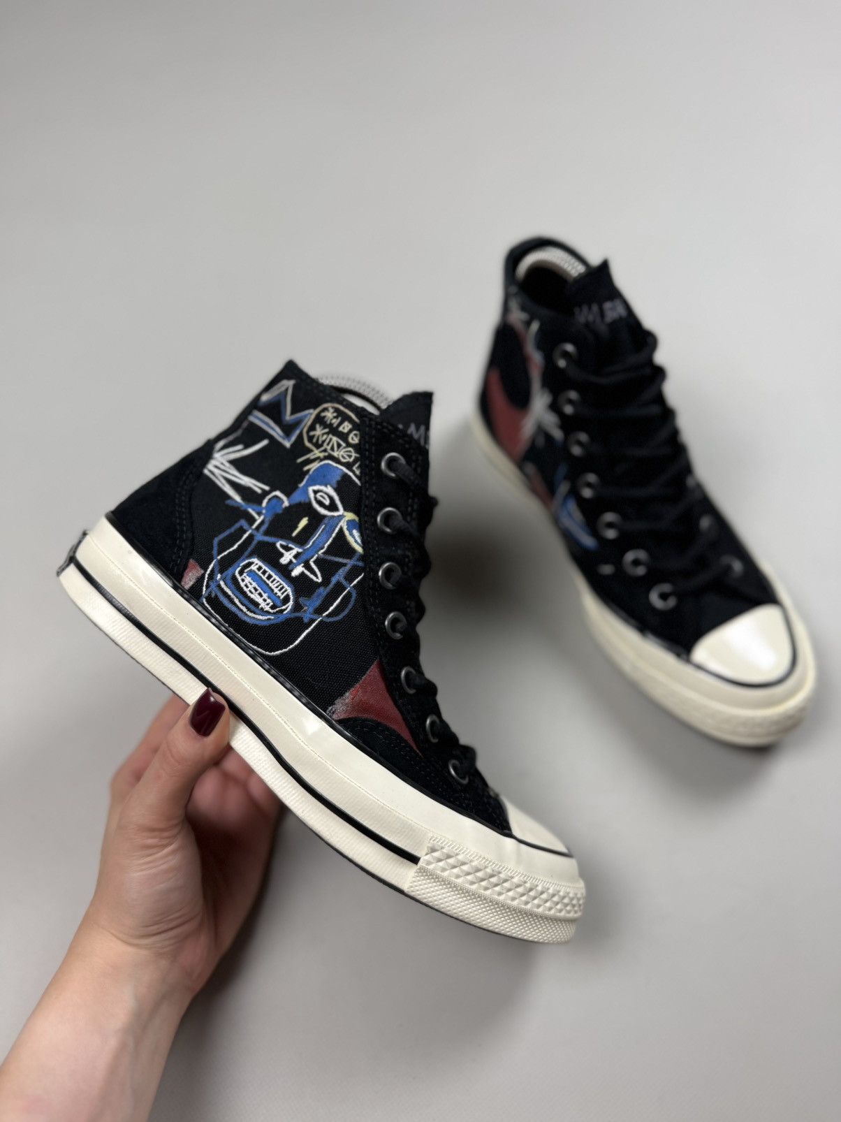 Converse Converse Jean-Michel Basquiat Chuck Taylor High Top Sneakers Size US 7 / IT 37 - 5 Thumbnail