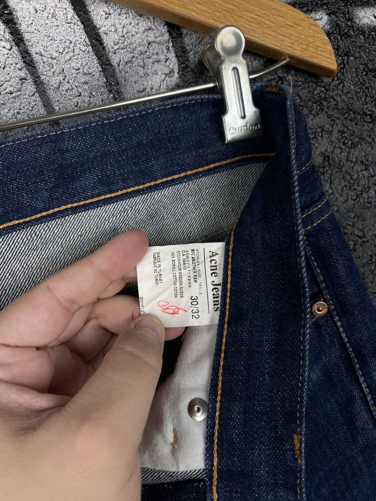 Acne Studios × Designer Acne Jeans Mic Another Raw Jeans Men’s Size 30/32 Size US 30 / EU 46 - 14 Thumbnail