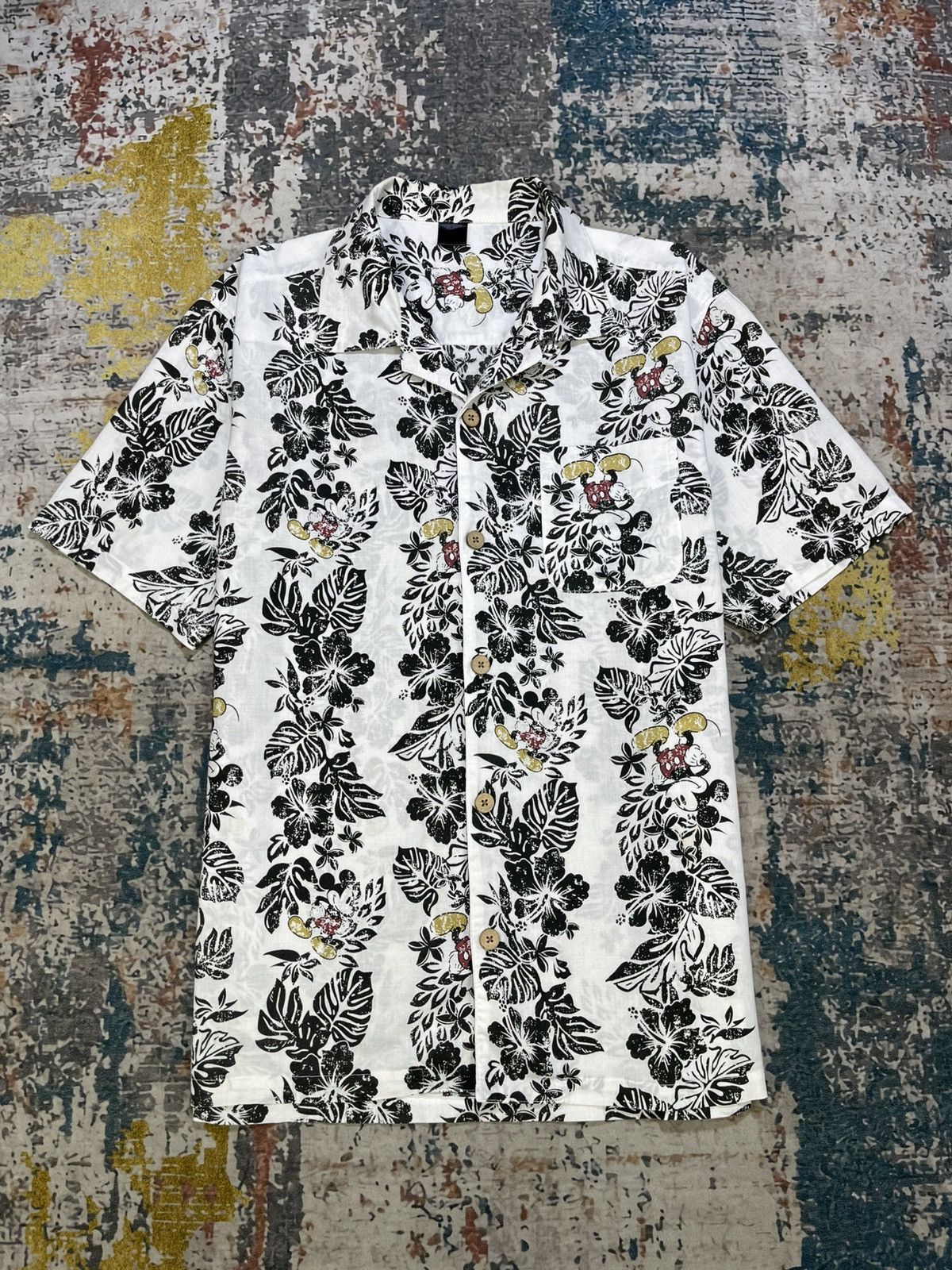 Disney Disney Mickey Mouse Aloha Hawaiian Shirt Size US M / EU 48-50 / 2 - 2 Thumbnail