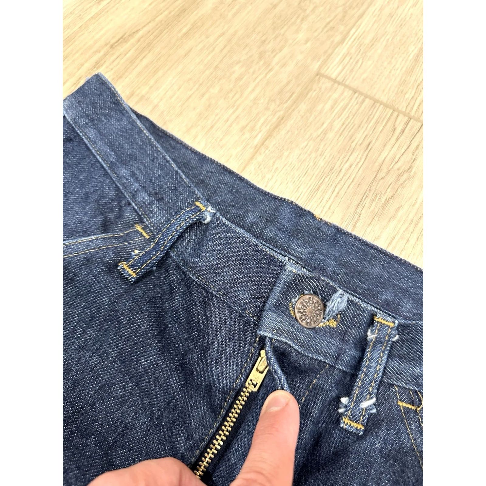 Vintage VINTAGE Jeans Men Bootcut 30x30 USA 80s 90s Denim Blue Cotton Blend Zipper Logo Pocket" Size US 30 / EU 46 - 6 Thumbnail