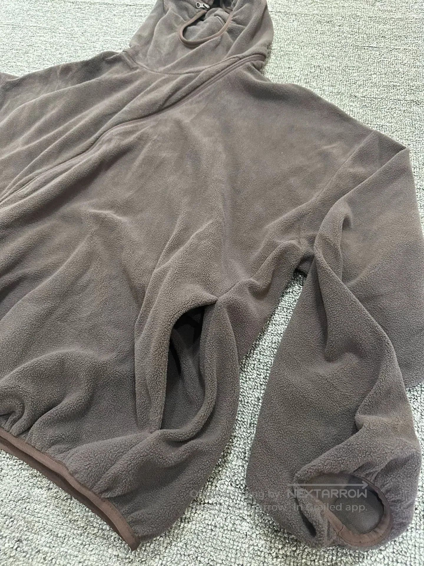 POST ARCHIVE FACTION (PAF) soft brown fleece hooded sweatshirt for men. Size US L / EU 52-54 / 3 - 2 Thumbnail