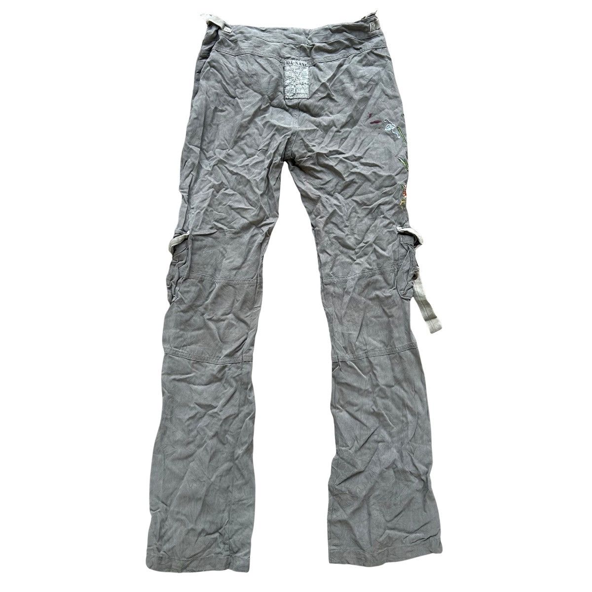 Japanese Brand Vintage Y2K Japanese Da-Nang Embroidered Cargo Pants RARE Size 30" / US 8 / IT 44 - 5 Thumbnail