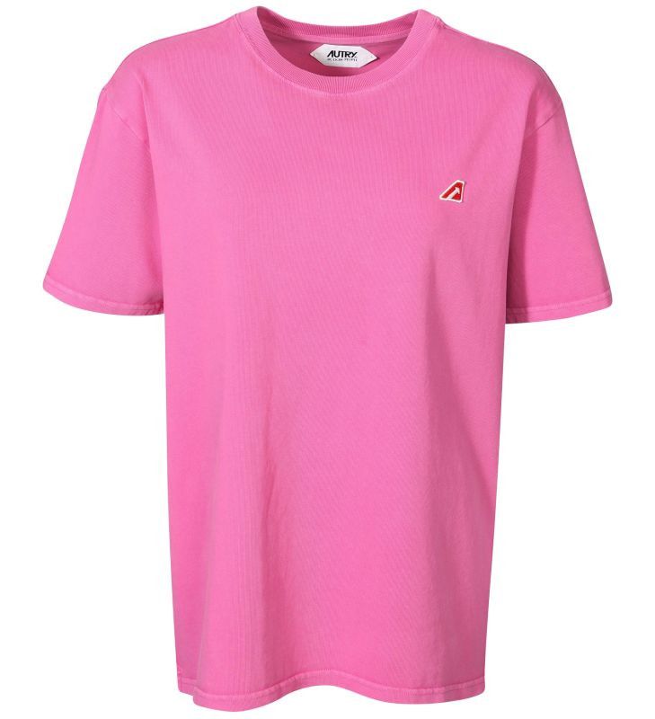 o1y0725 Crewneck T-Shirt in Fuchsia