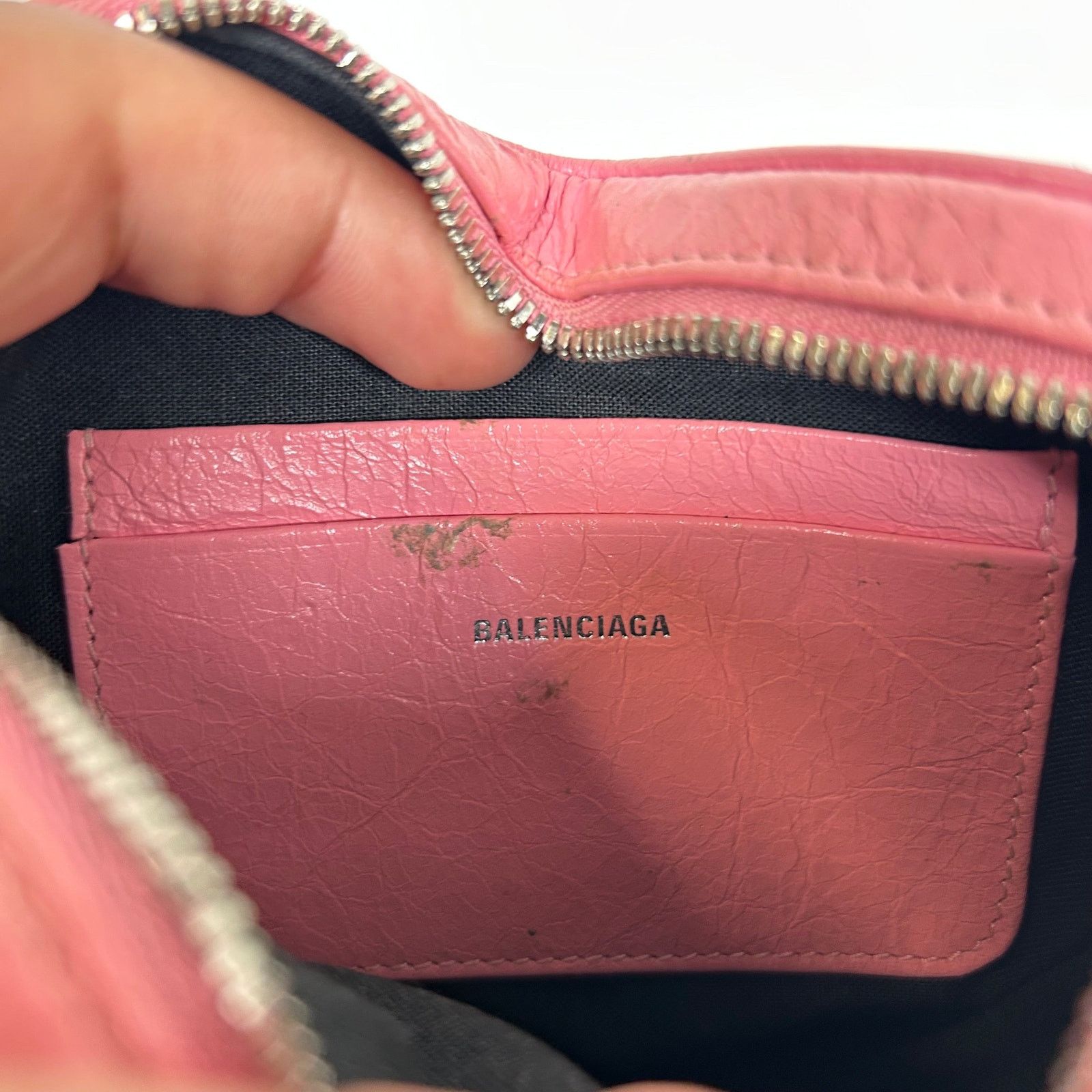 Balenciaga Balenciaga Pink Mini Le Cagole Heart Shoulder Bag Size ONE SIZE - 8 Thumbnail