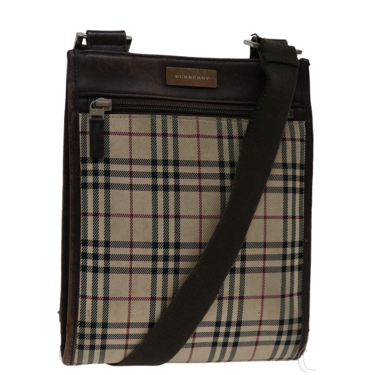 Burberry Burberry Nova Check Shoulder Bag Canvas Beige Brown Size ONE SIZE - 1 Thumbnail