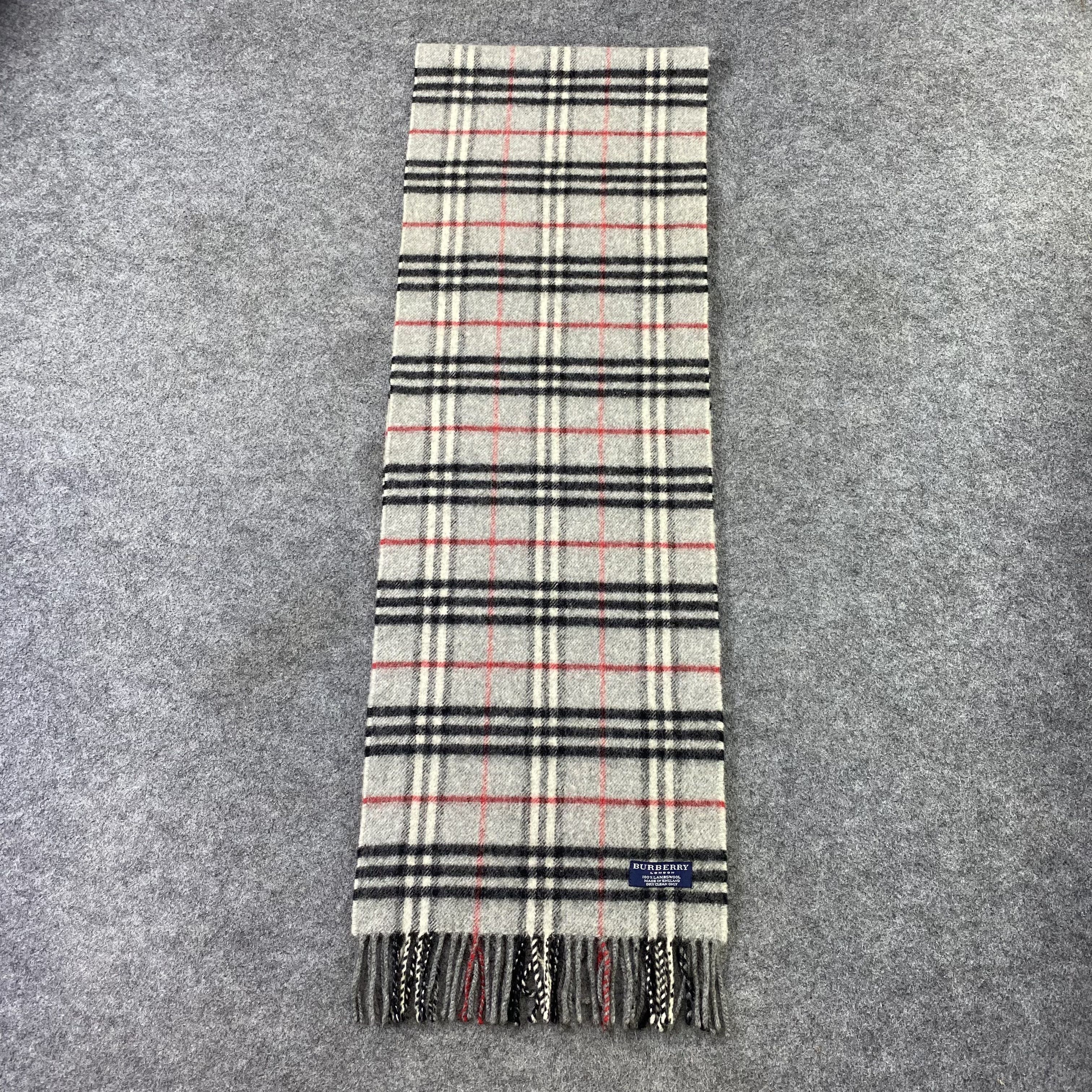 Burberry Burberry Wool Scarf / Muffler / Neckwear-T1503 Size ONE SIZE - 4 Thumbnail