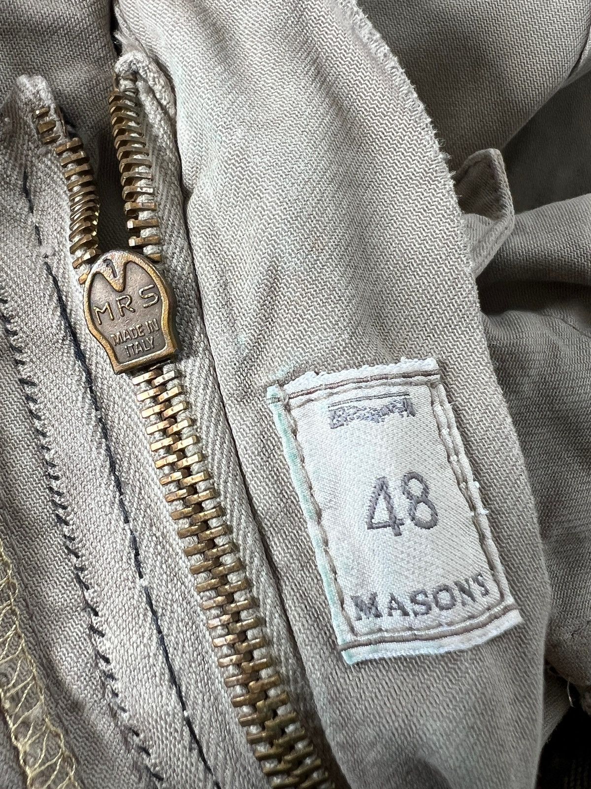 Mason's Masons Multipocket Distressed Cargo Pants Size US 32 / EU 48 - 15 Thumbnail