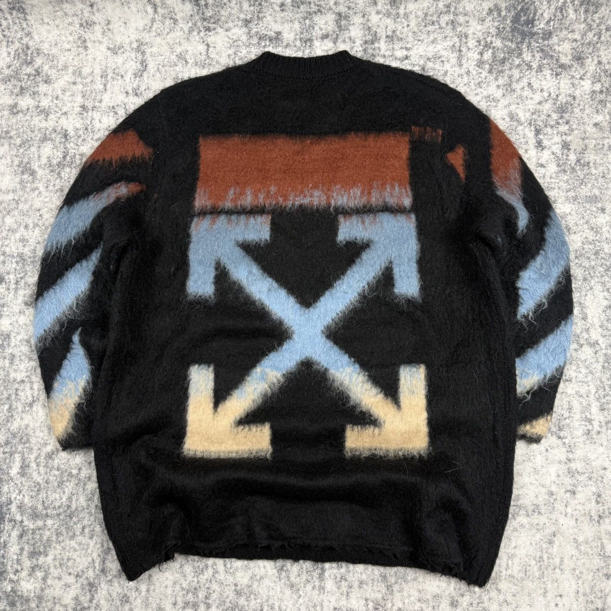 Off-White OFF-WHITE Mohair ‘Black/Gradient’ Wool Sweater Size US M / EU 48-50 / 2 - 1 Thumbnail