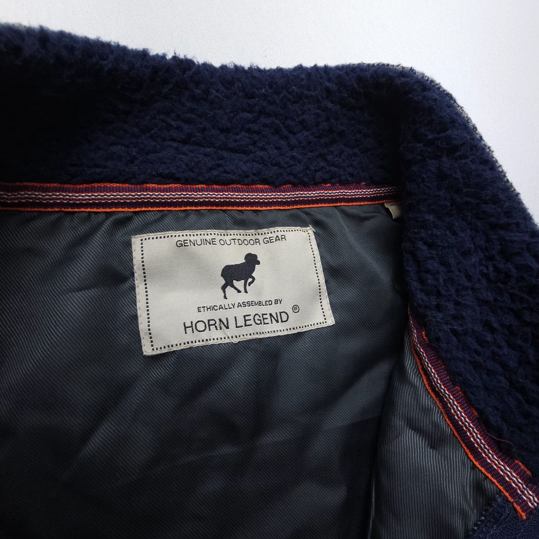 Vintage Genuine Outdoor Gear by Horn Legend Wool Blend 1/4 Zip Jacket Mens Large Gray Plaid Outdoor 1/4 Zip Horn Legend Mens Large Jacket Size US L / EU 52-54 / 3 - 3 Thumbnail