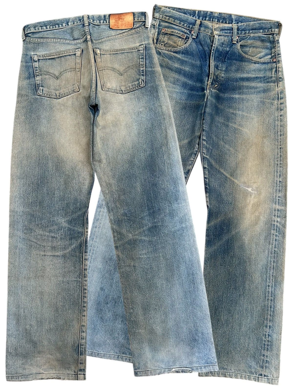 Kapital Vintage Levis Big E Selvedge Rusty Distressed Denim Jeans Size US 32 / EU 48 - 1 Thumbnail