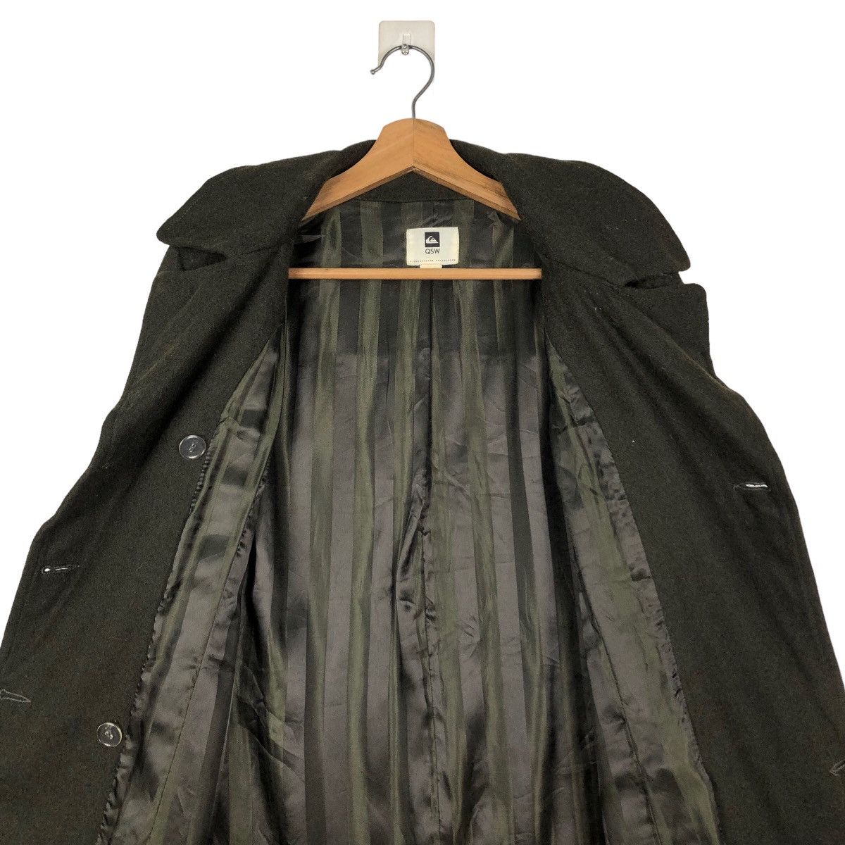 Japanese Brand 🔥Vintage Biker Jacket Quicksilver Double Collar Wool Size US S / EU 44-46 / 1 - 14 Thumbnail